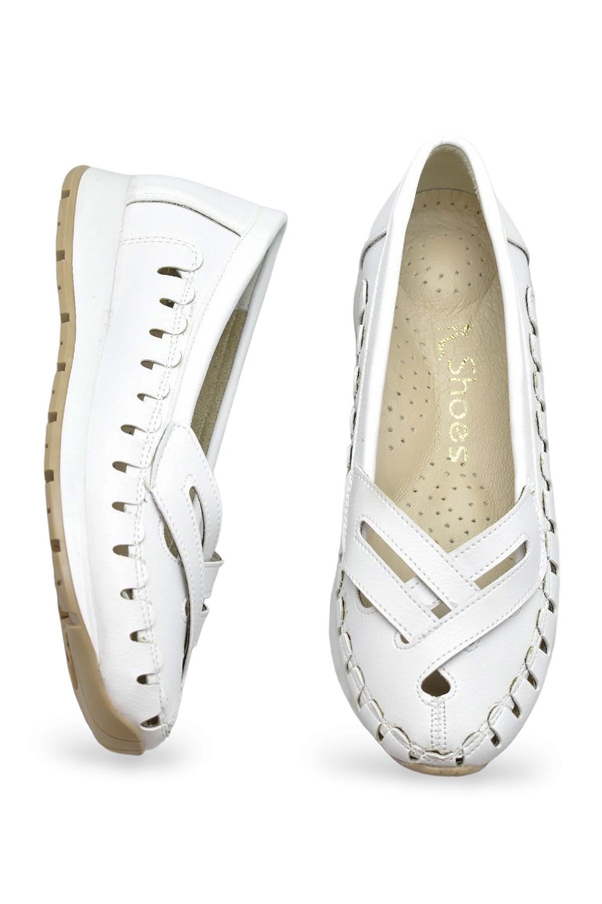 230B Rahat Ortopedik Taban Günlük Kadın Ayakkabı Babet Kadın Yazlık Ayakkabı - Görsel 6