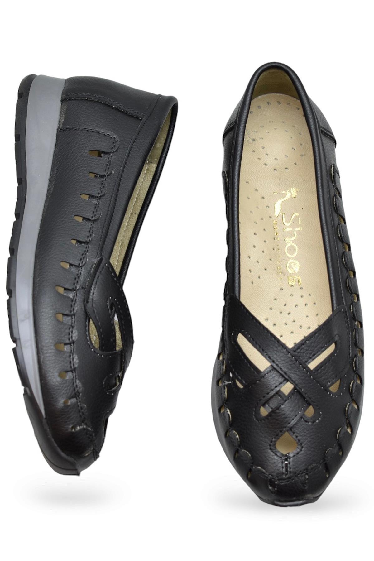 230B Rahat Ortopedik Taban Günlük Kadın Ayakkabı Babet Kadın Yazlık Ayakkabı - Görsel 5