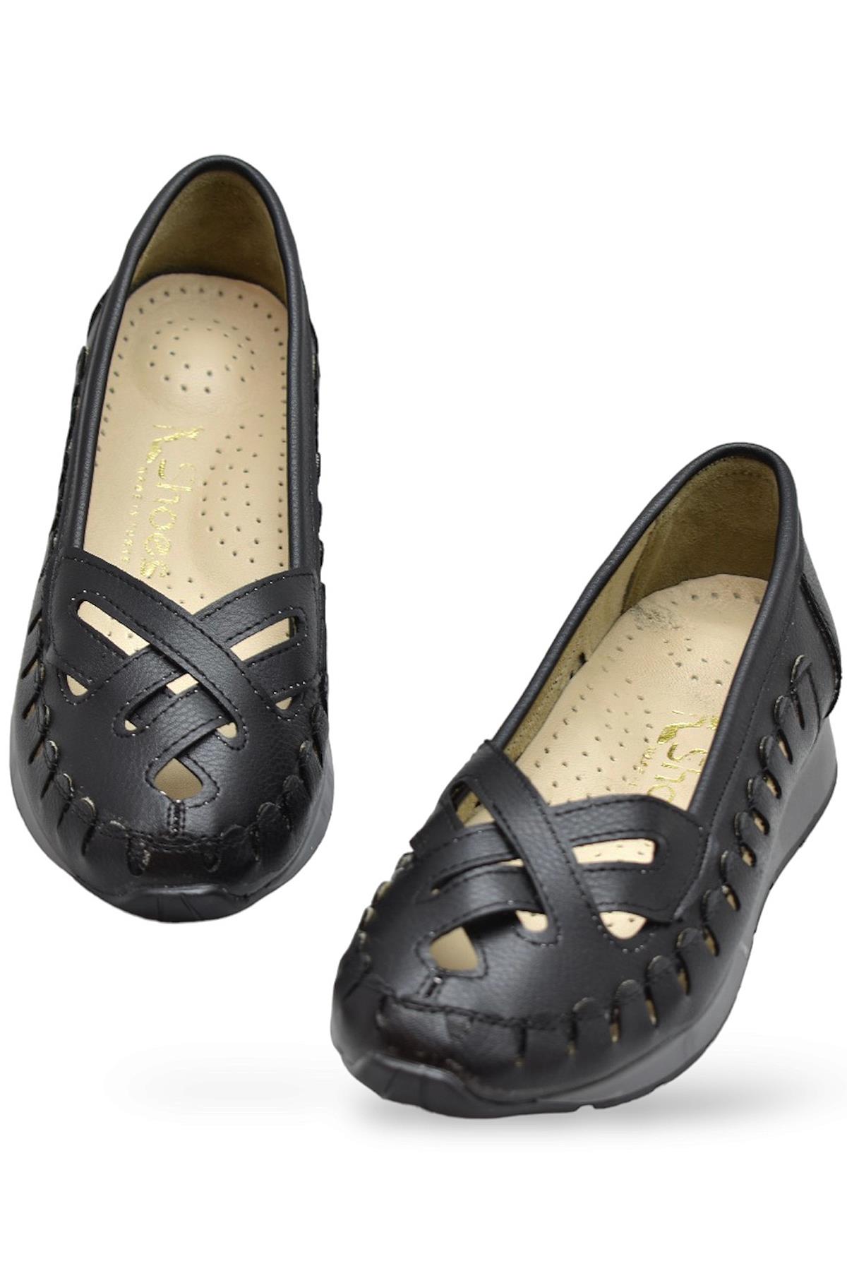 230B Rahat Ortopedik Taban Günlük Kadın Ayakkabı Babet Kadın Yazlık Ayakkabı - Görsel 6