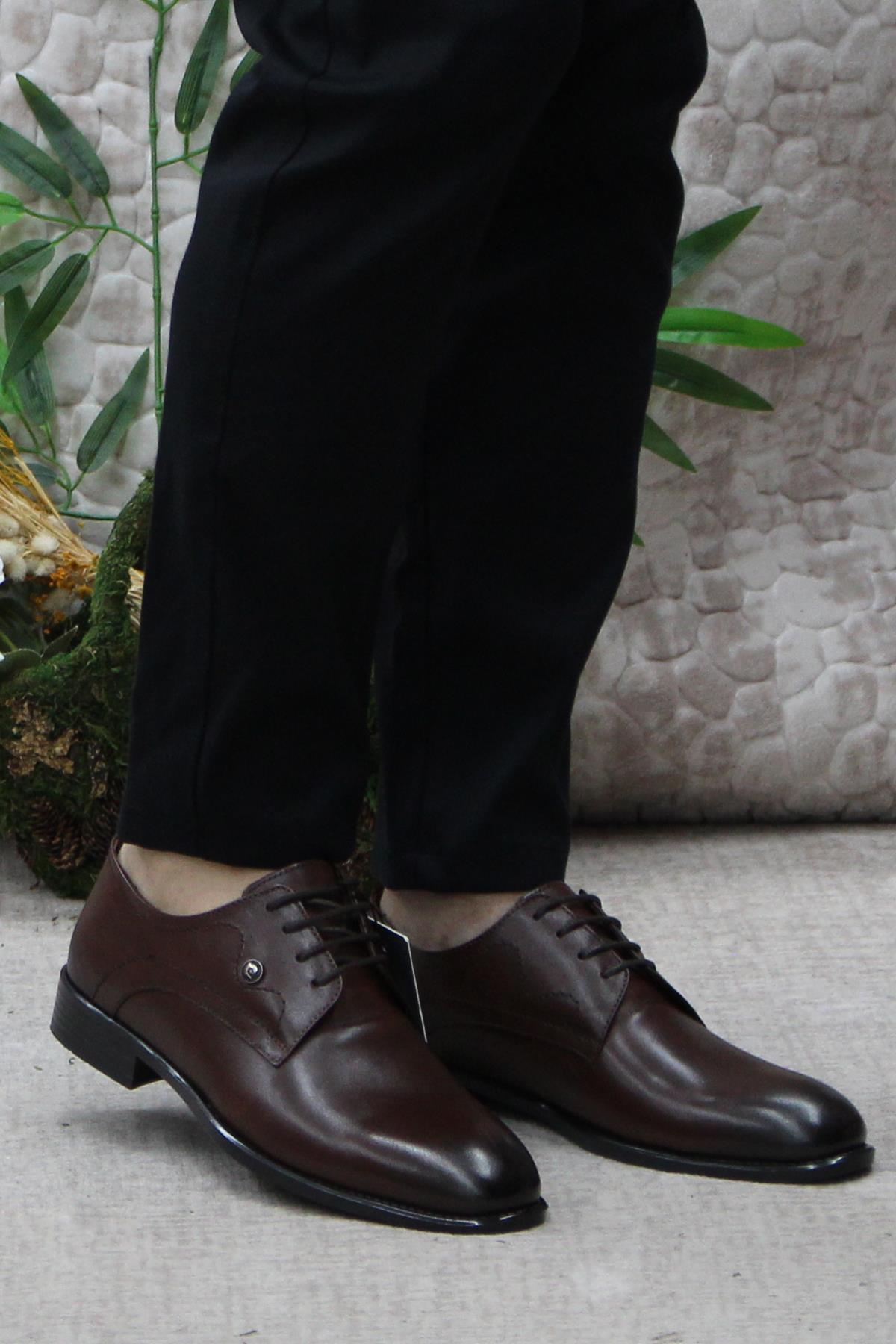 63585 Taba Hakiki Deri Erkek Klasik Erkek Ayakkabı - Görsel 3