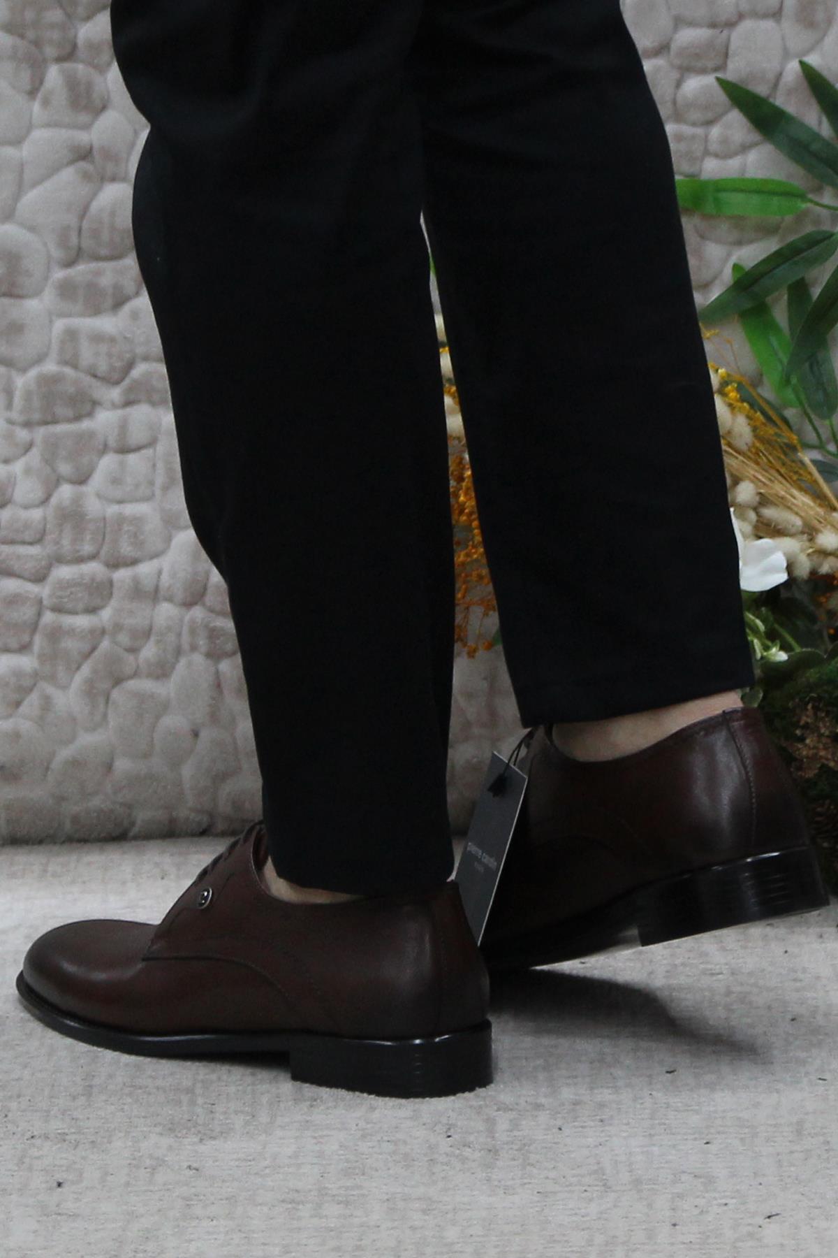 63585 Taba Hakiki Deri Erkek Klasik Erkek Ayakkabı - Görsel 5