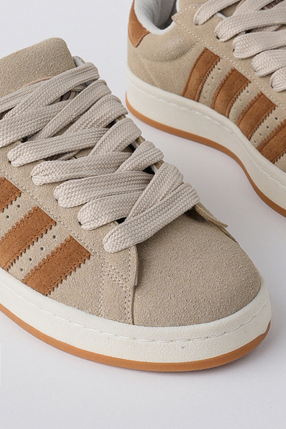 Spor Sneaker Ayakkabı Bej Kahve - Görsel 4