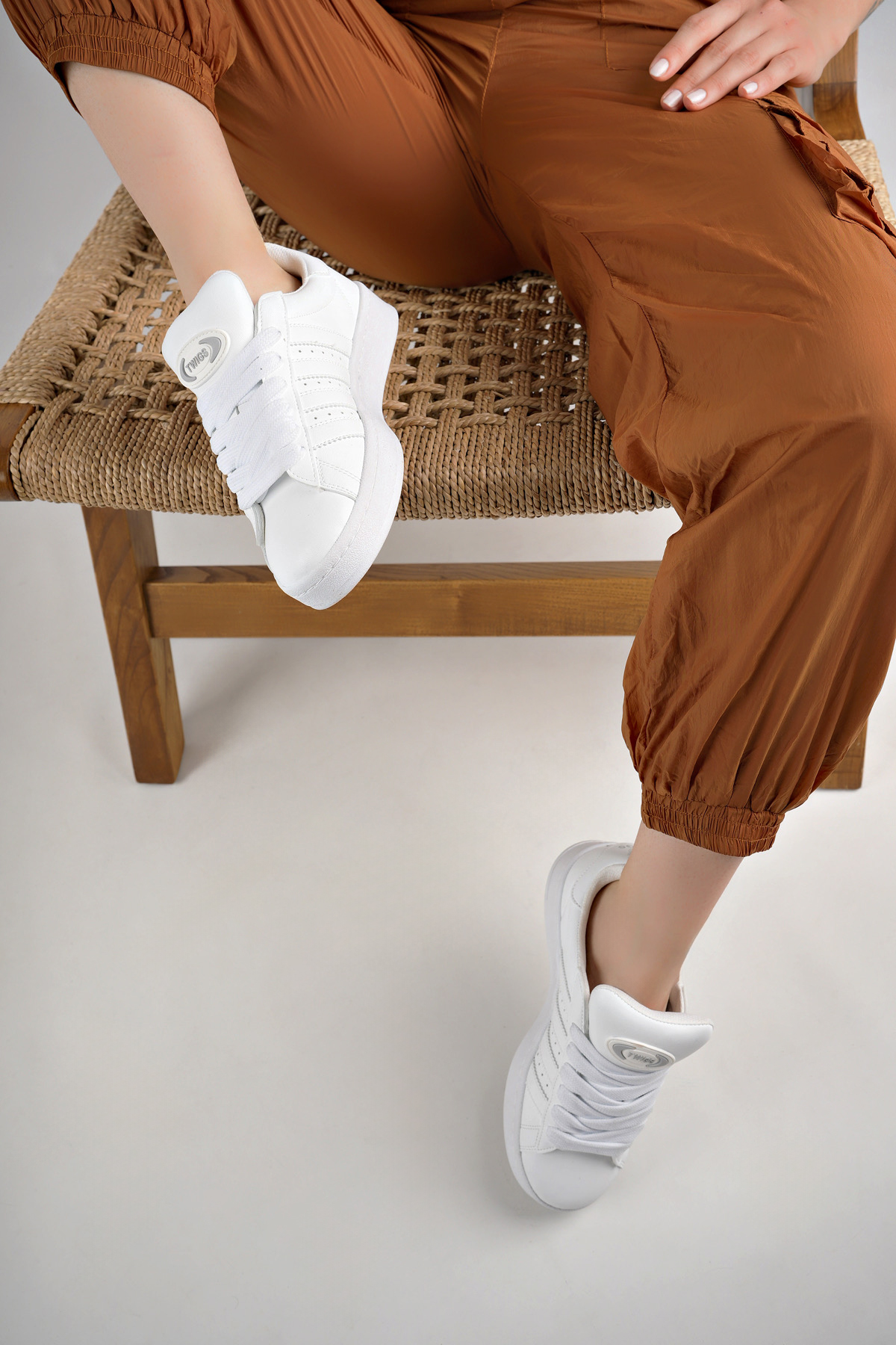 Spor Sneaker Ayakkabı Beyaz - Görsel 5