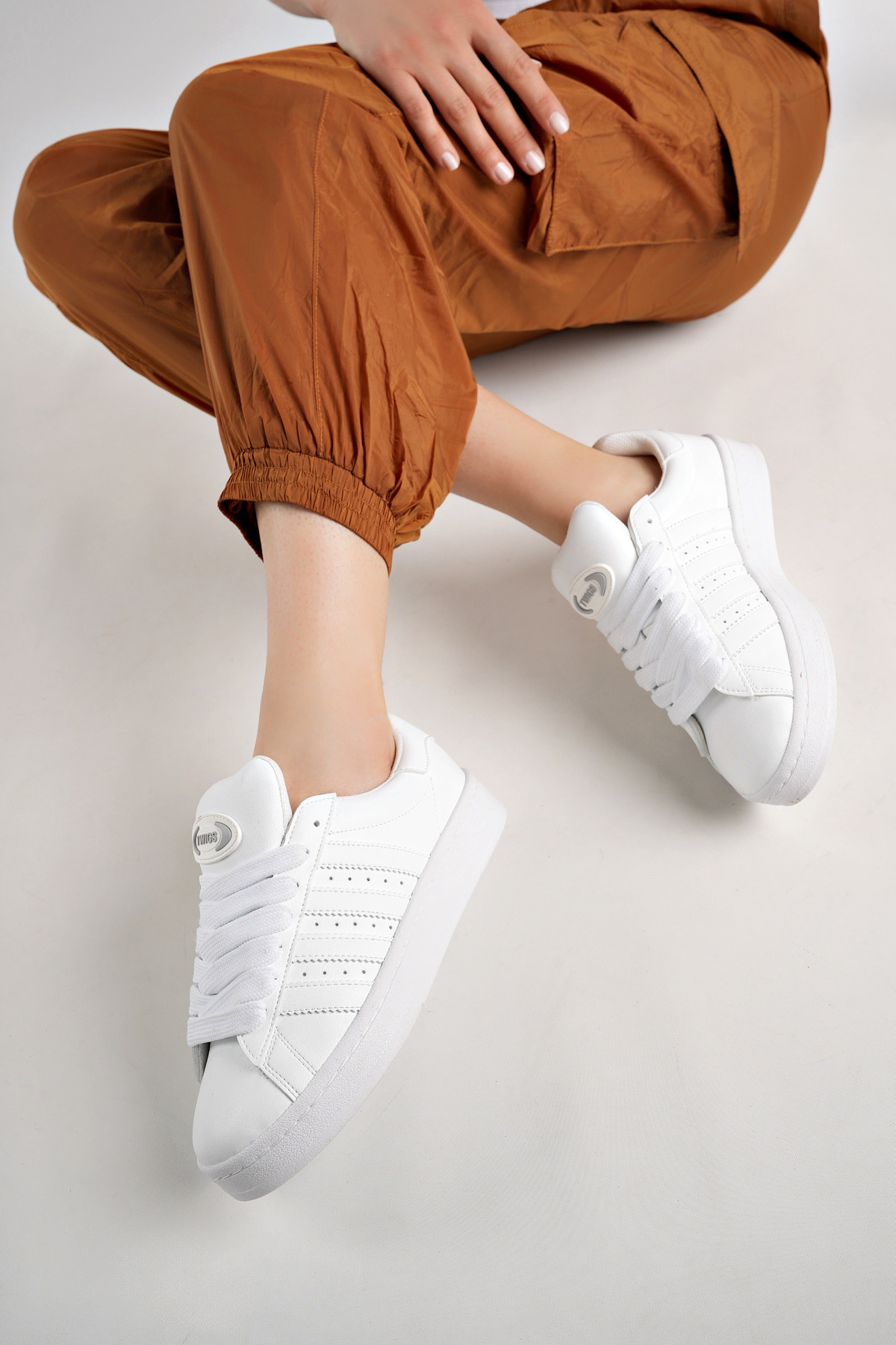 Spor Sneaker Ayakkabı Beyaz - Görsel 6