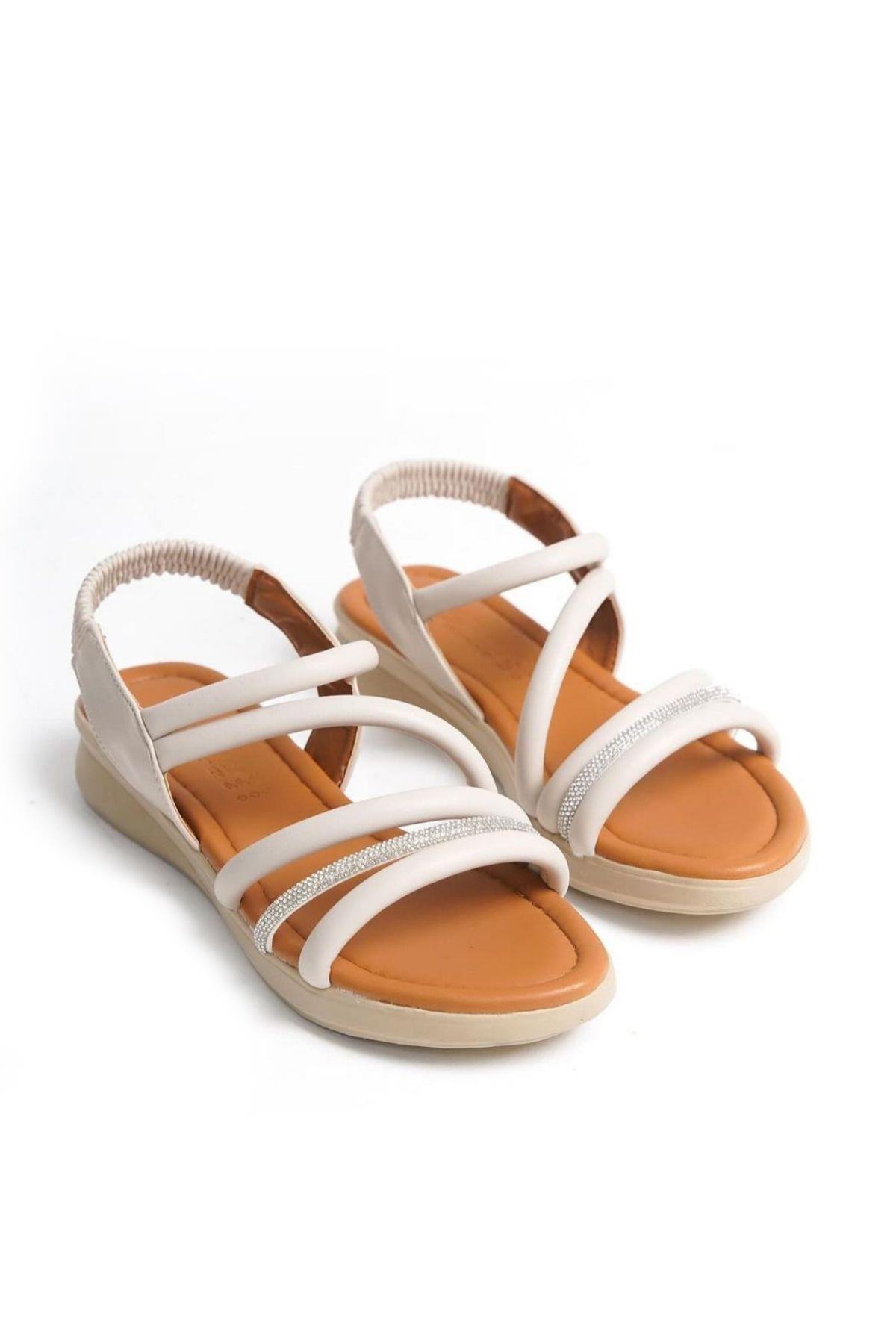 3981 Anatomik Rahat Taban Günlük Kadın Sandalet - Görsel 5