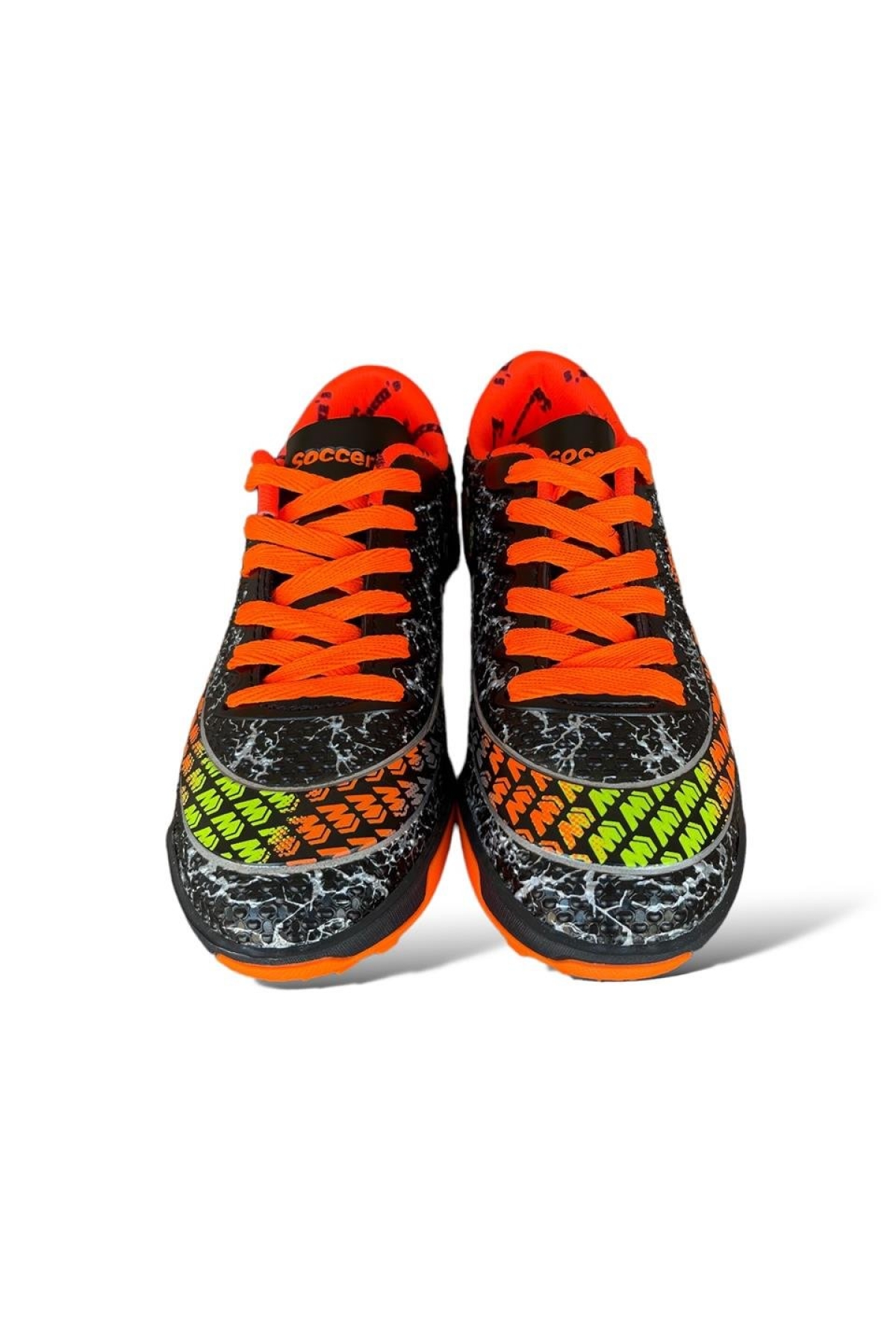Erkek Rahat Halı Saha Ayakkabısı SİYAH TURUNCU - Görsel 6