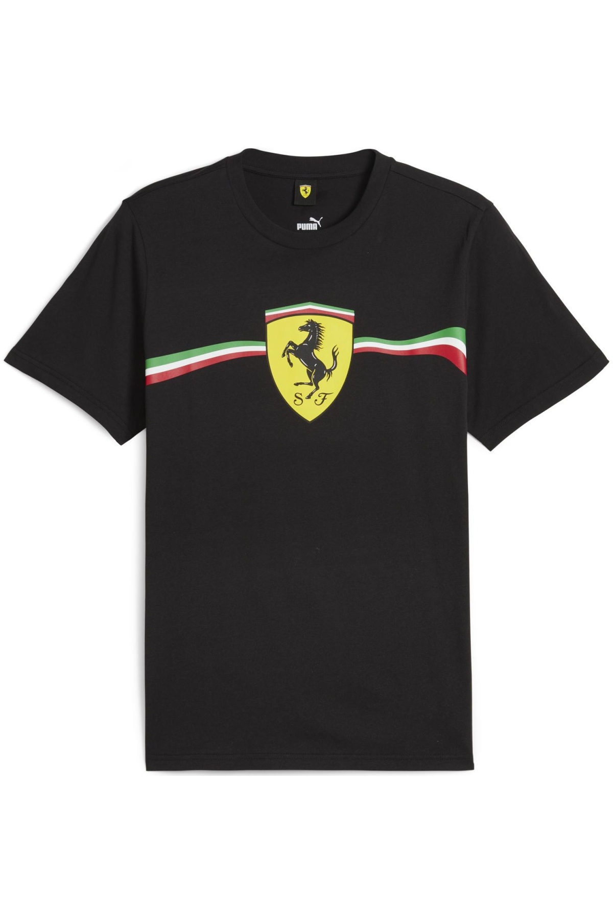 623807-01 Ferrari Race Big Shld Hrtg Team Erkek T-Shirt