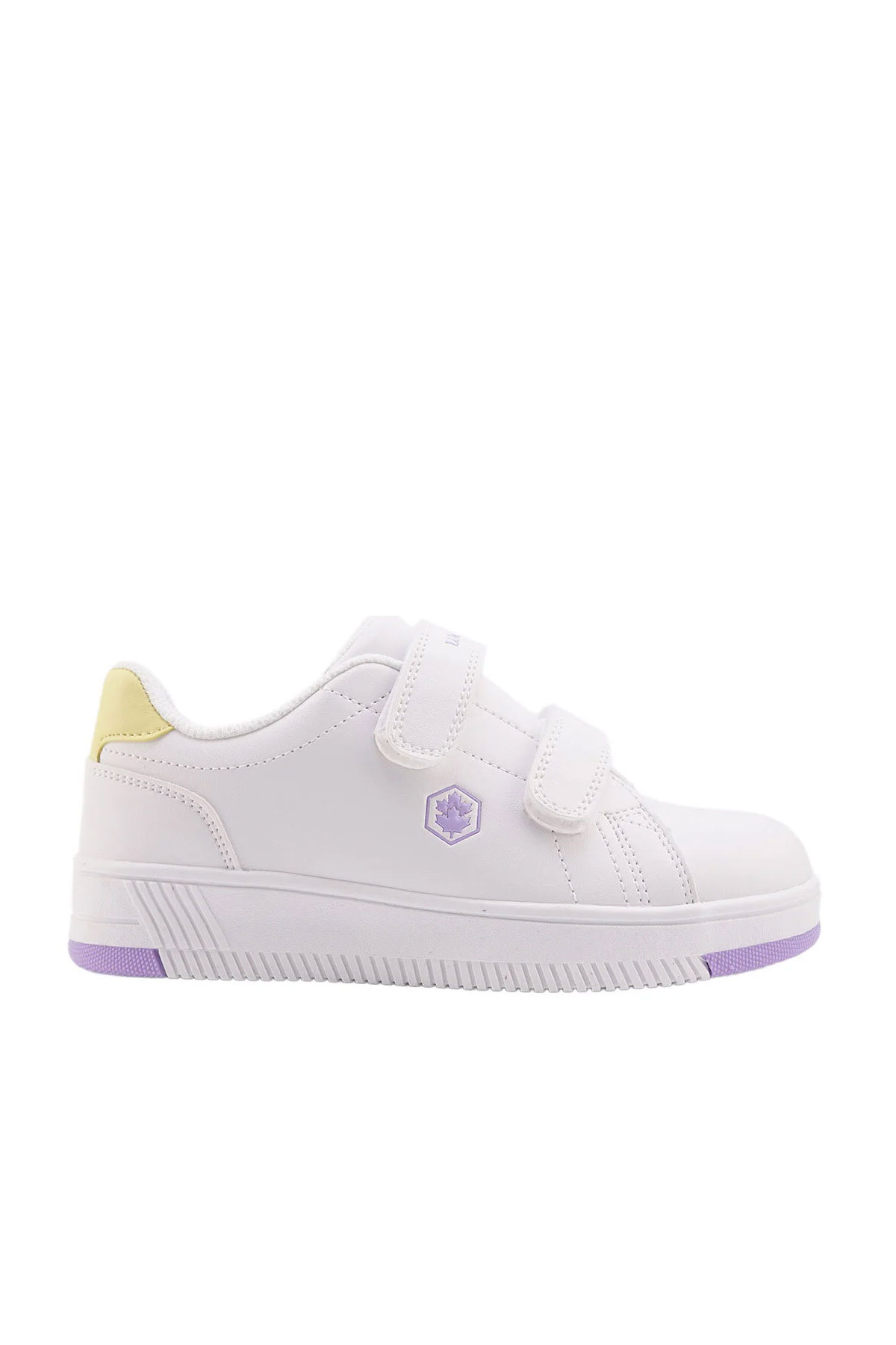 Lumberjack Kidster Sneaker Bassa Ragazzo In Ecopelle Bianca, Con Strappo E Lacci, Autunno Inverno, SBH5705-001 S16, Taglia 35 EU