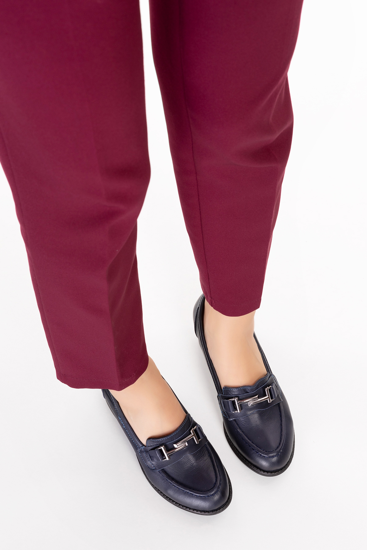 Gondol Kadın Hakiki Deri Rahat Topuklu Ayakkabı anl.7082 - Görsel 7