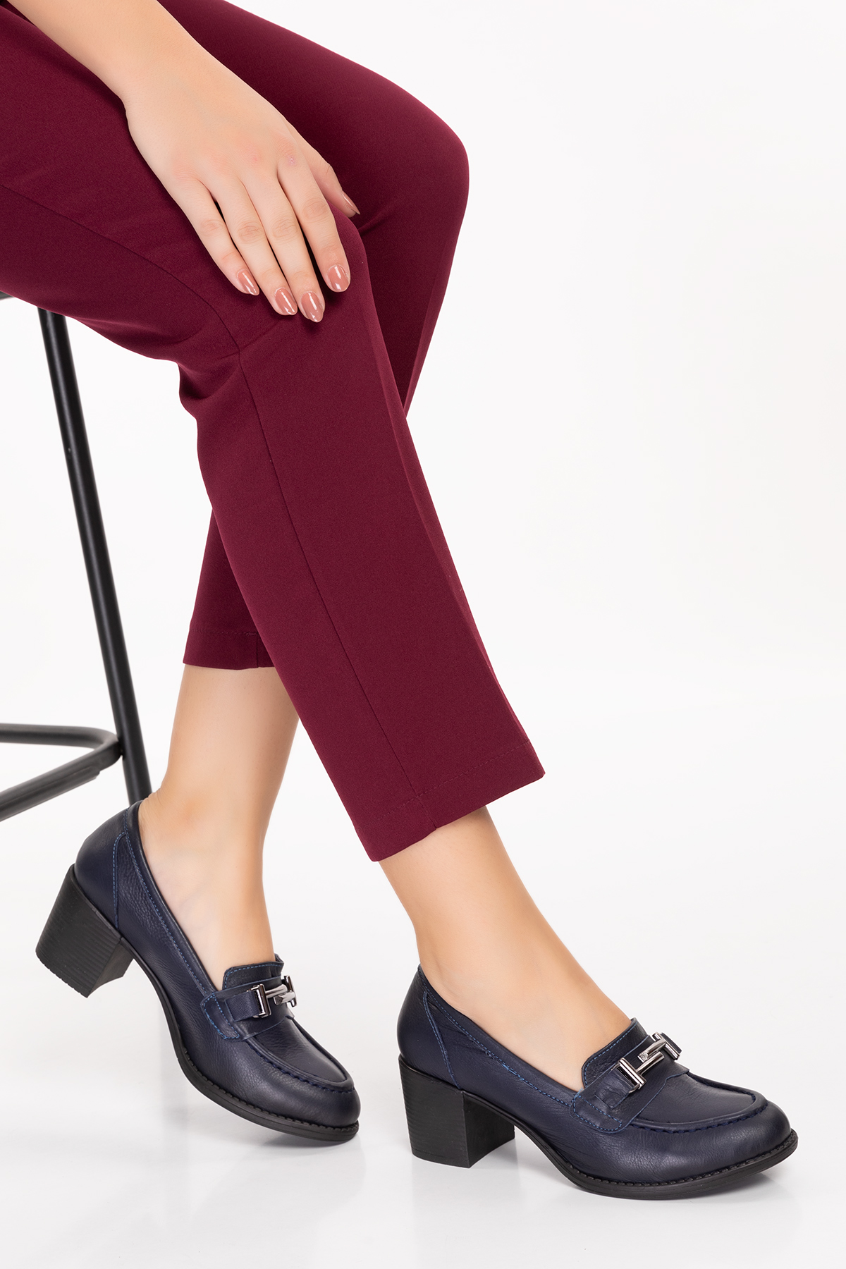 Gondol Kadın Hakiki Deri Rahat Topuklu Ayakkabı anl.7082 - Görsel 8