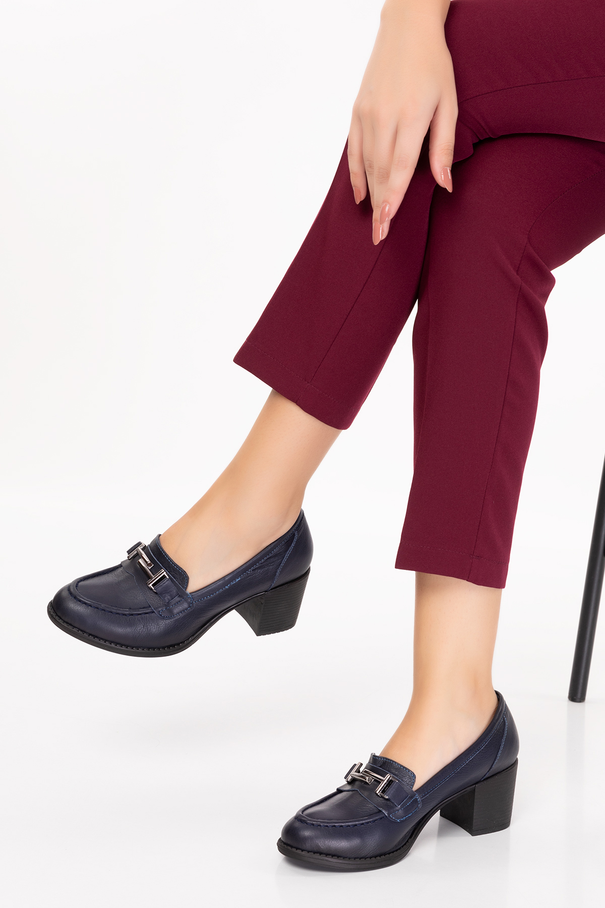 Gondol Kadın Hakiki Deri Rahat Topuklu Ayakkabı anl.7082 - Görsel 9