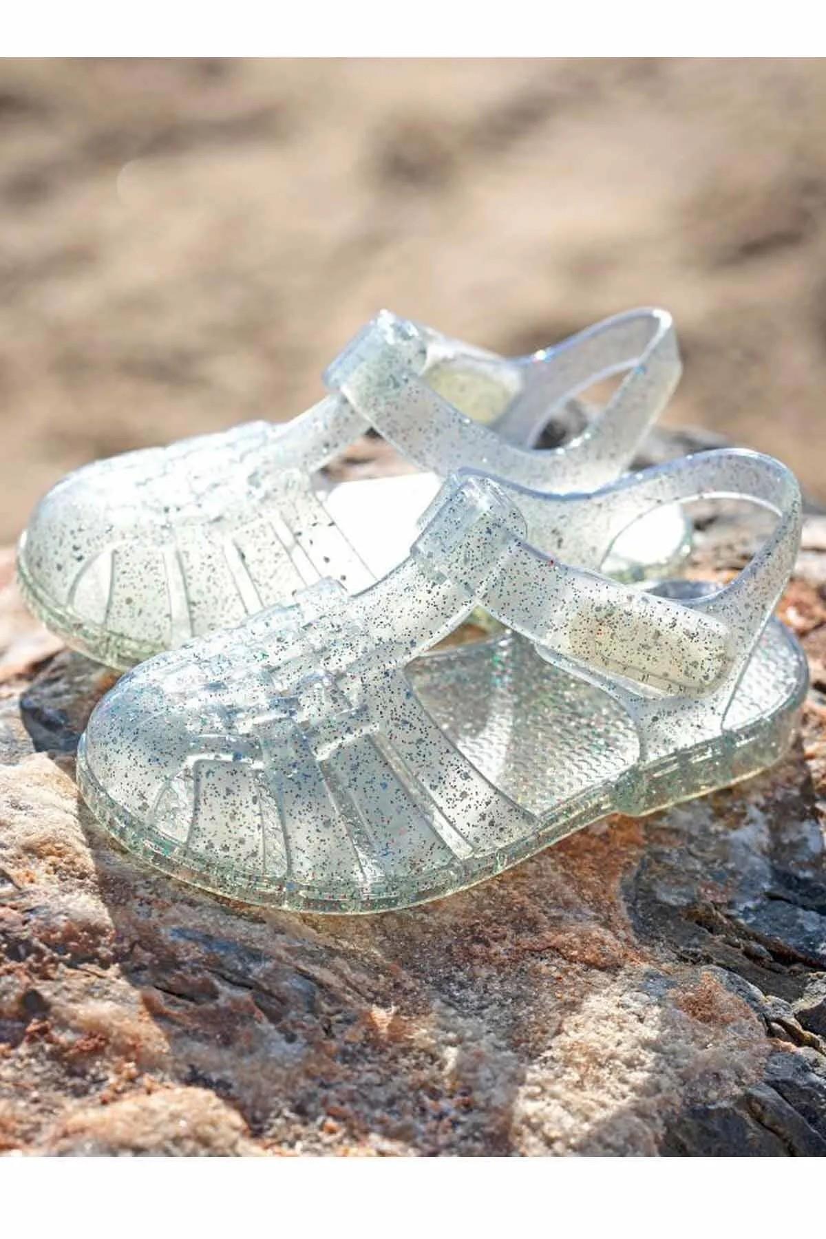 S10329-386 Clasica Cristal Çocuk Sandalet - Görsel 4