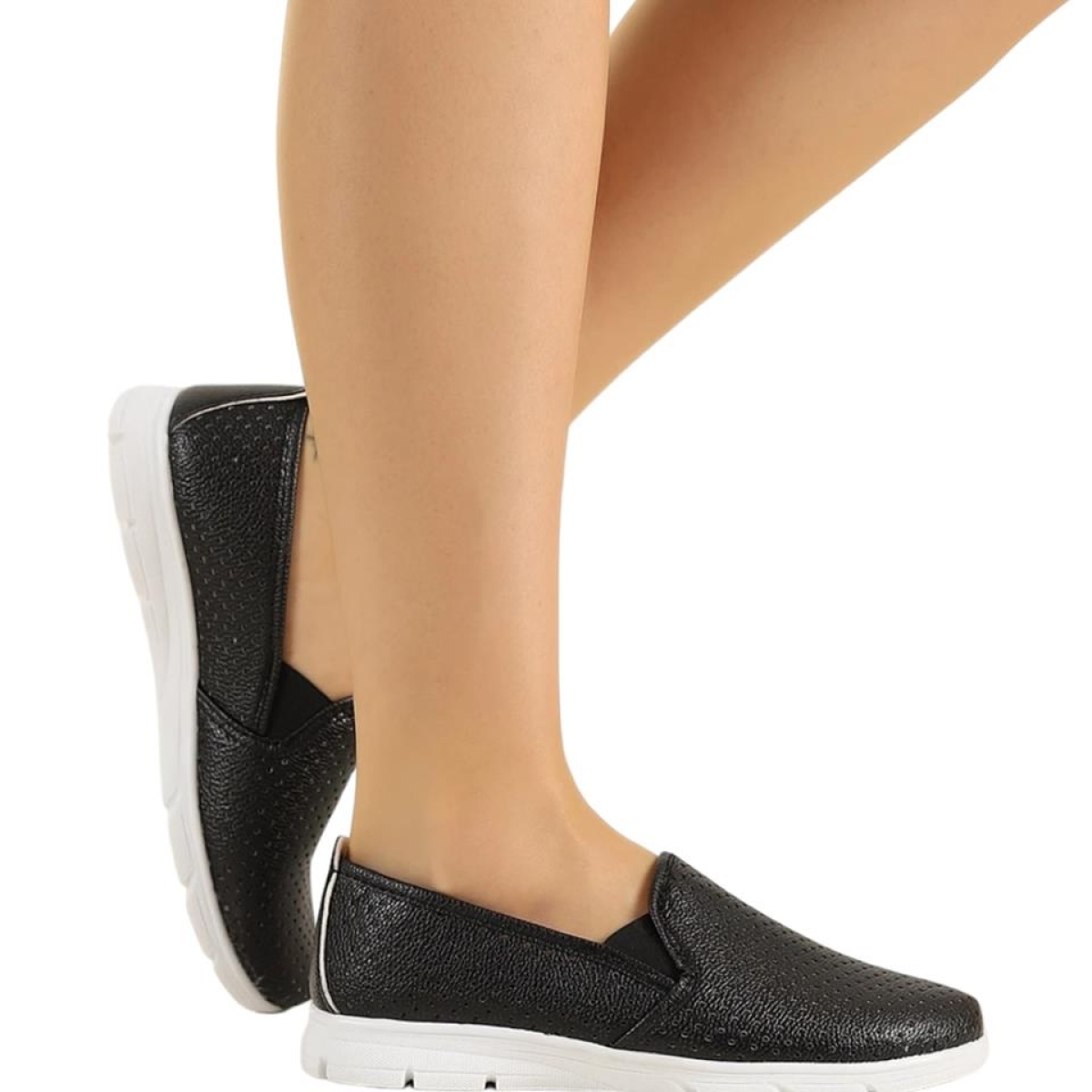 Kadın Babet Rahat Hafif Ayakkabı SİYAH - Görsel 8