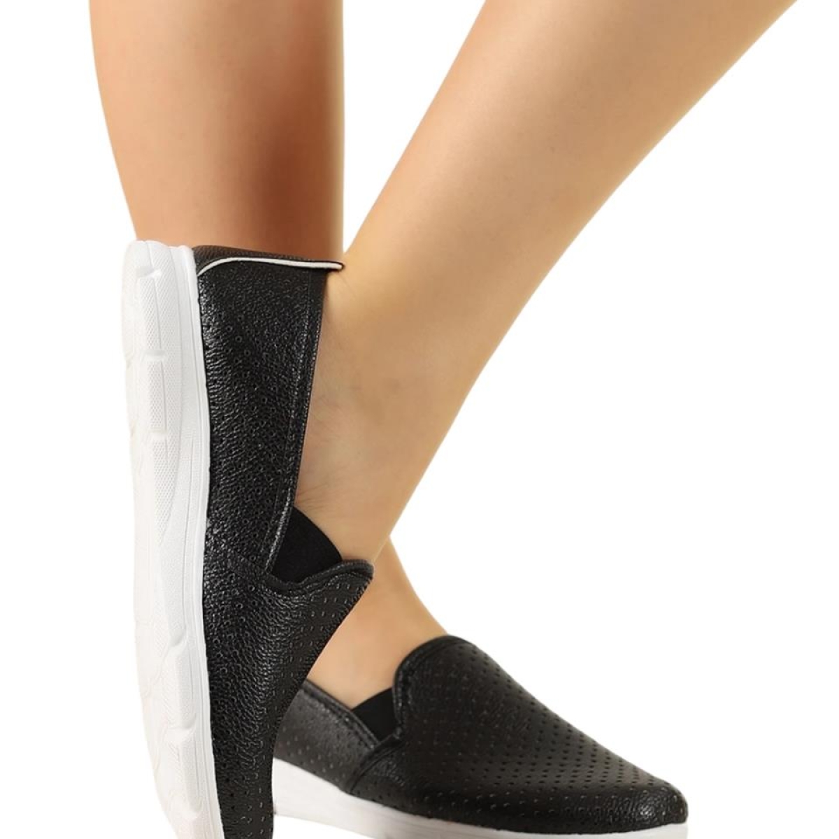 Kadın Babet Rahat Hafif Ayakkabı SİYAH - Görsel 9