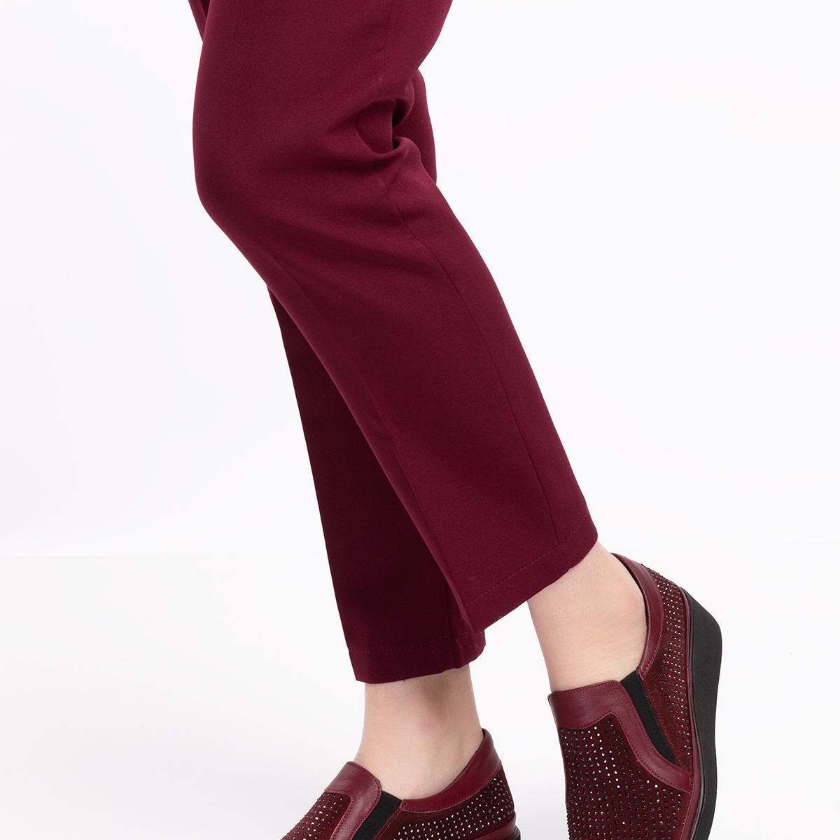 Gondol Hakiki Deri Anatomik Taban Taş Detaylı Ayakkabı gndl.19570 - Görsel 5