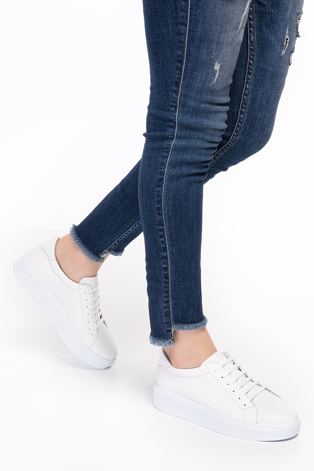 Gondol Hakiki Deri Anatomik Taban Spor Ayakkabı ell.6839 - Görsel 4