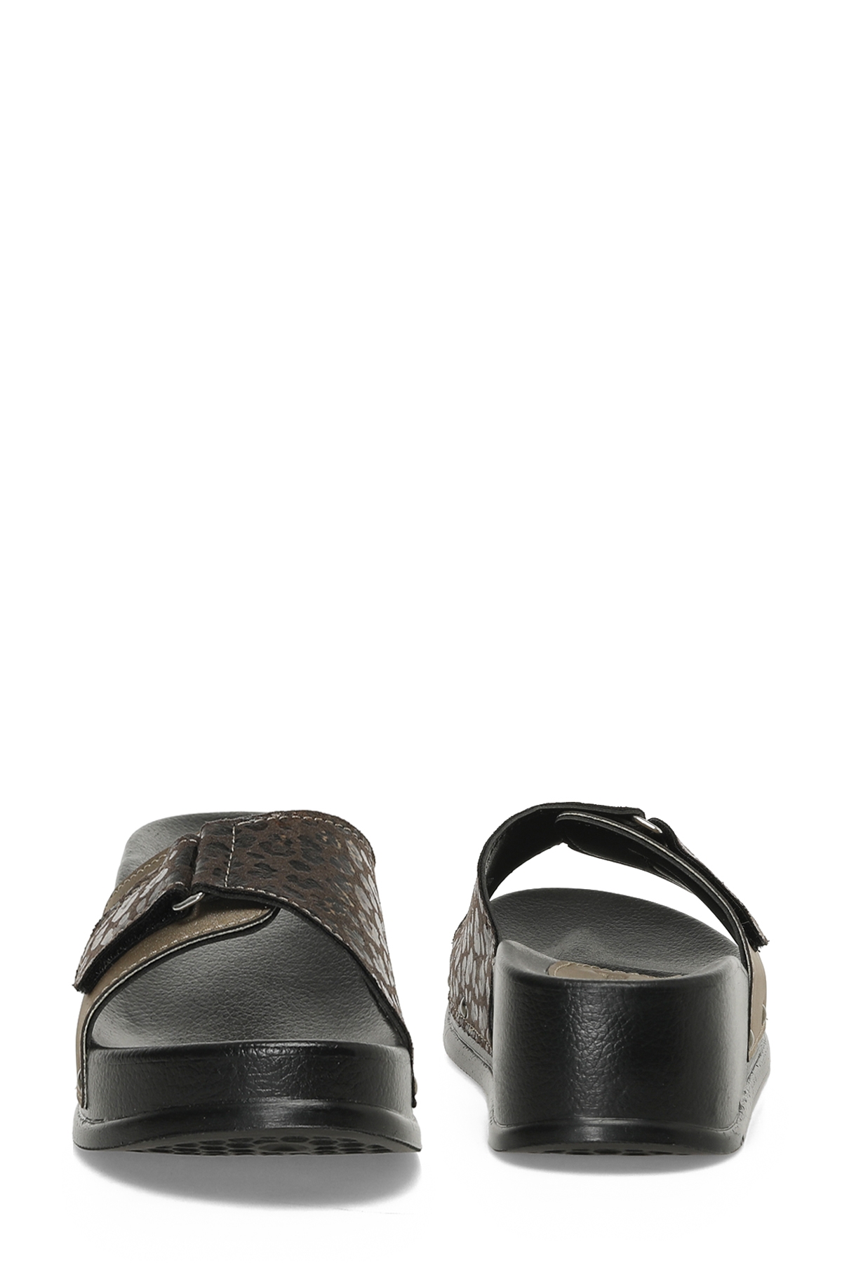 607051.Z4PR Kahverengi Kadın Dolgu Topuk Terlik - Görsel 6