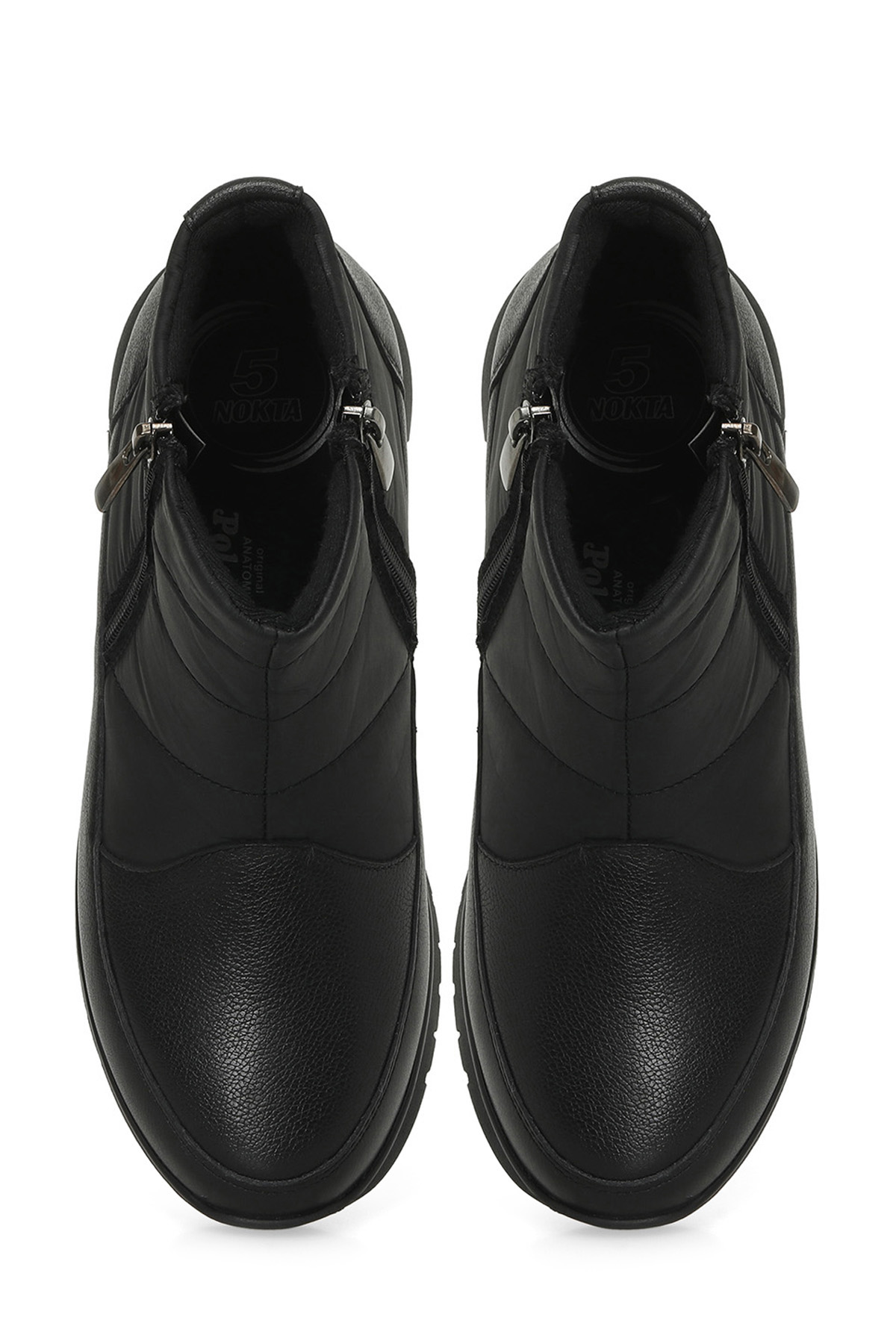 Polaris 5 Nokta 105306.Z4PR Siyah Kadın Düz Bot - Görsel 5