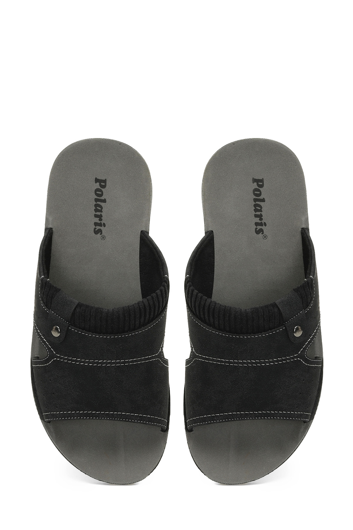 Polaris 608004.M4PR Siyah Erkek Terlik - Görsel 5