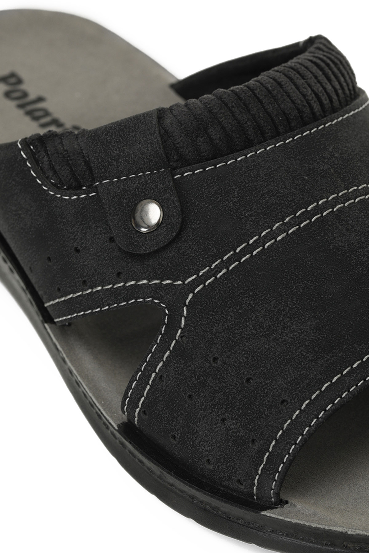 Polaris 608004.M4PR Siyah Erkek Terlik - Görsel 8