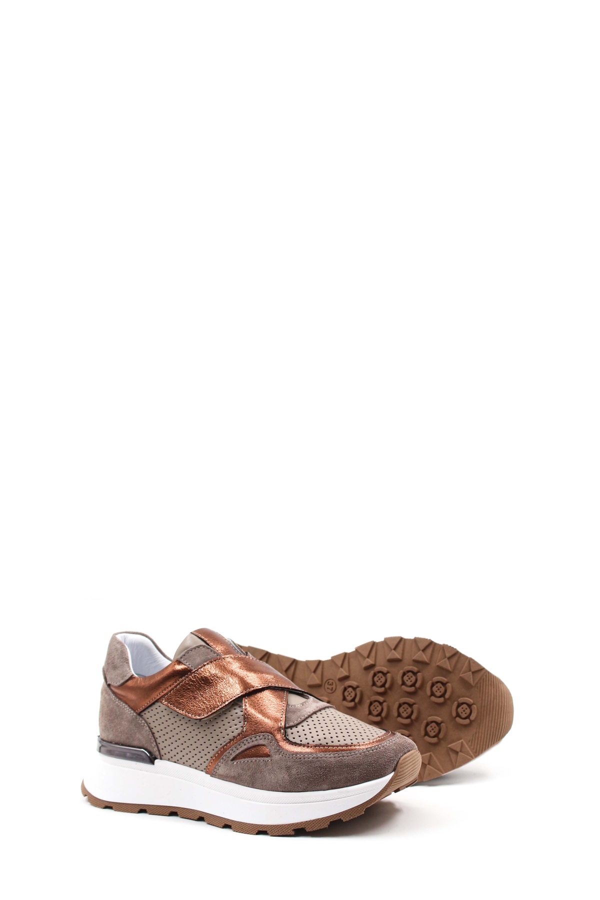 Hakiki Deri Kadın Casual Ayakkabı 757ZA24048 - Görsel 4