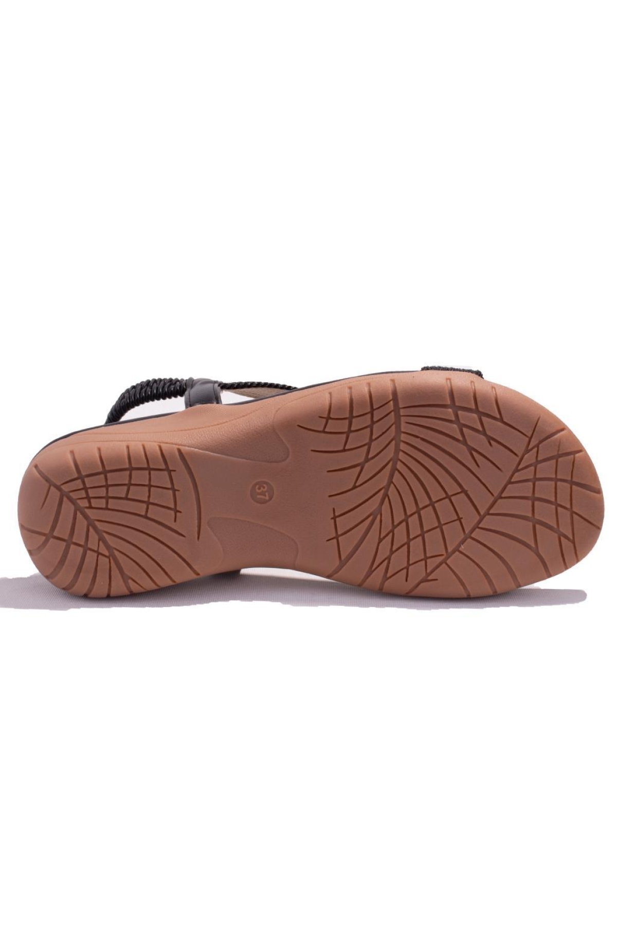 DZA07-74136903 Siyah Günlük Ortopedik Kadın sandalet - Görsel 5