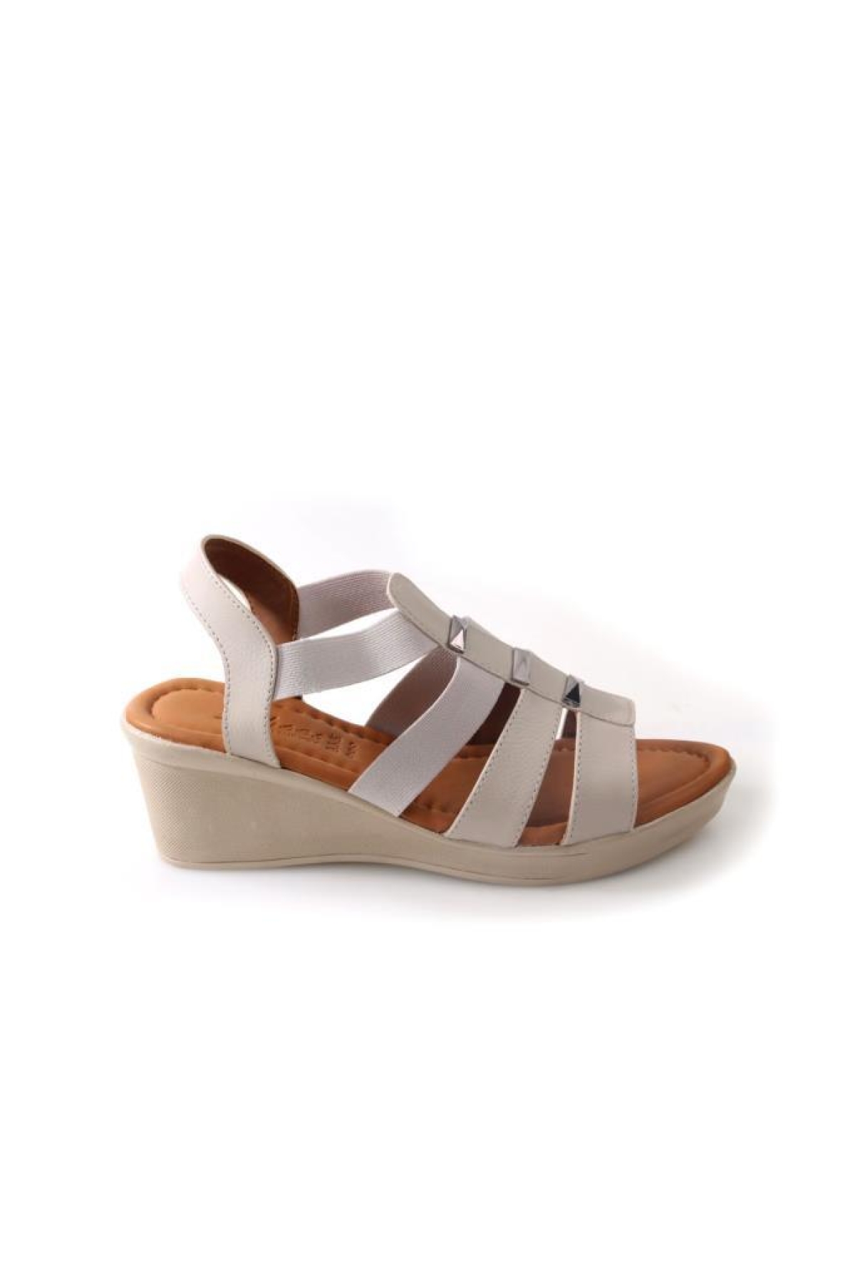 Mvşm 02860 Orto Pedik Dolgu Topuk Günlük Kadın Sandalet - Görsel 2