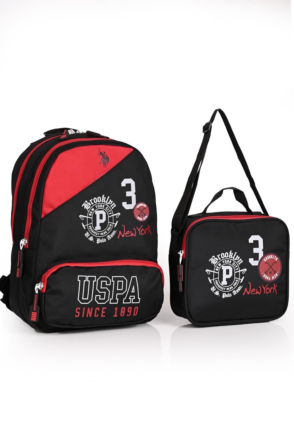 U.s Polo Assn. Plçan22204 Okul Sırt Çantası Beslenmeli Set Siyah