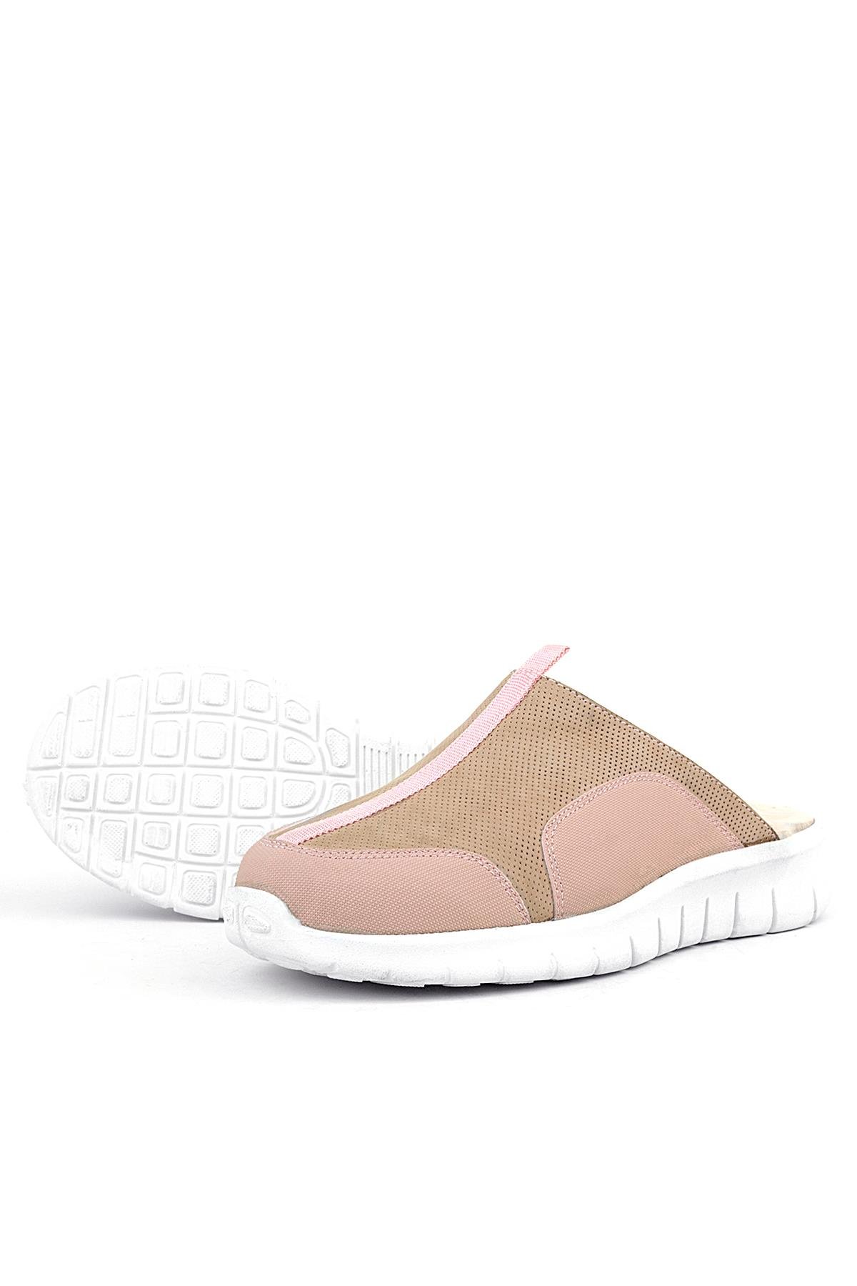 Medikal Hakiki Deri Pudra Comfort Spor Terlik - Görsel 7