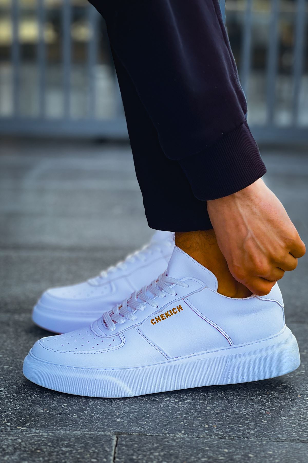 CH087 CBT Kenton Erkek Ayakkabı BEYAZ / BEYAZ - Görsel 4