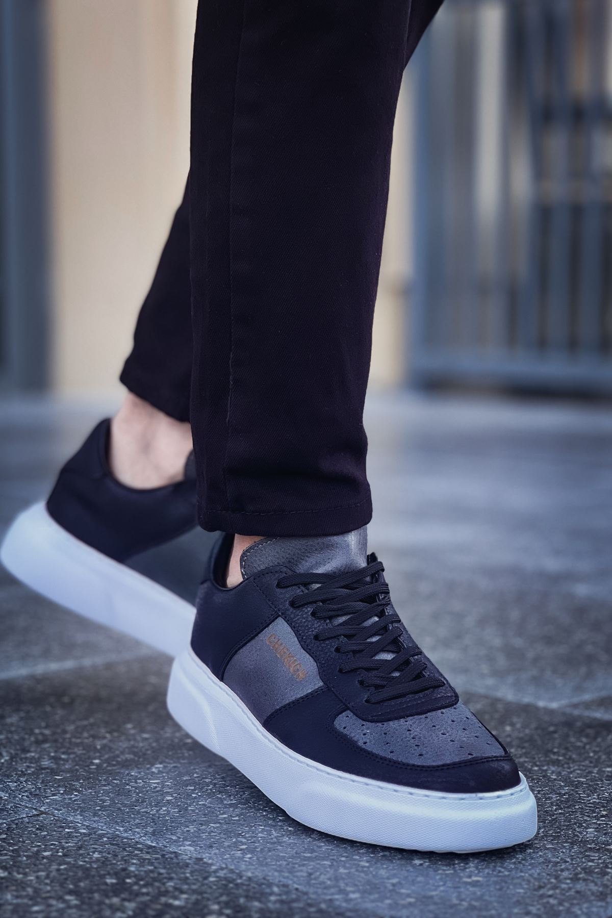 CH087 CBT Kenton Erkek Ayakkabı SIYAH / ANTRASIT - Görsel 2