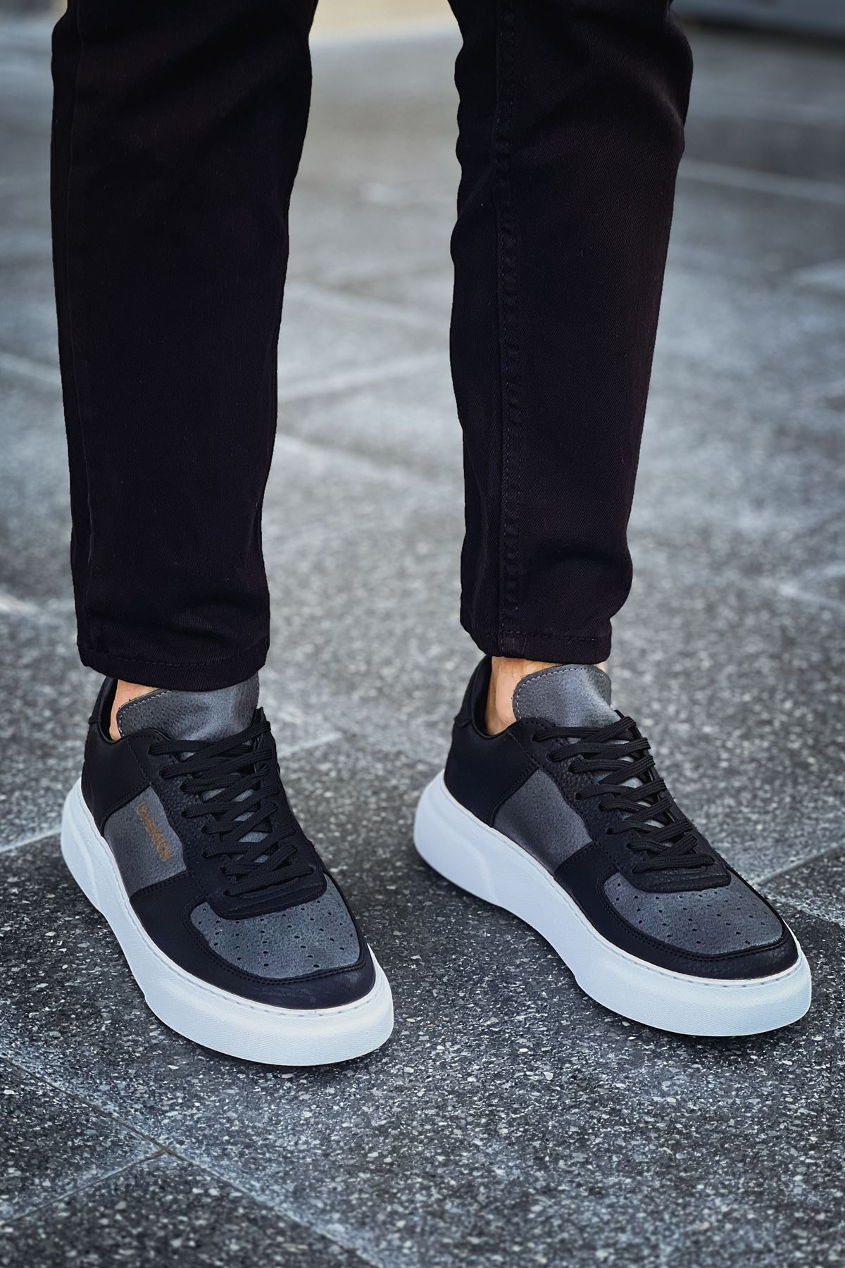 CH087 CBT Kenton Erkek Ayakkabı SIYAH / ANTRASIT - Görsel 3