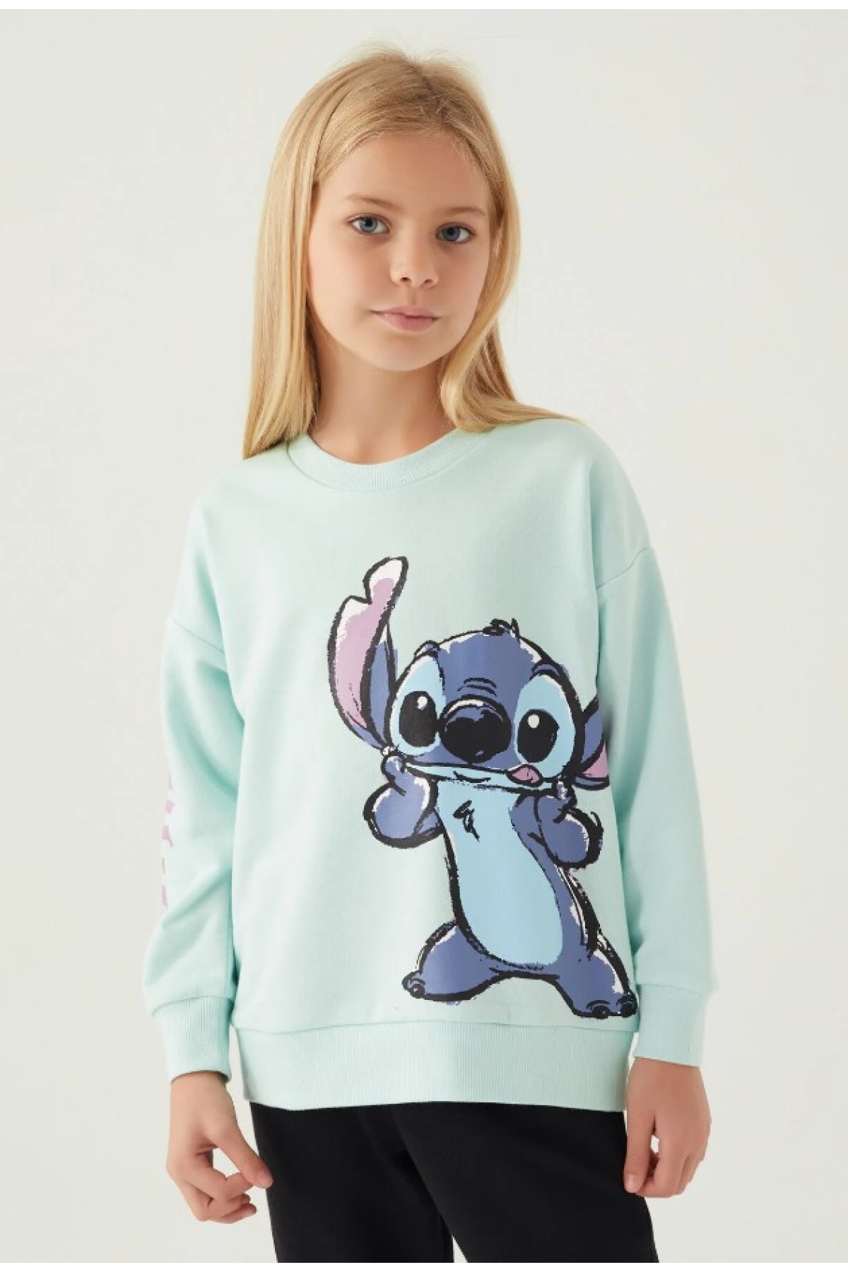 Stitch D4898 Puss Kız Çocuk Sweatshirt