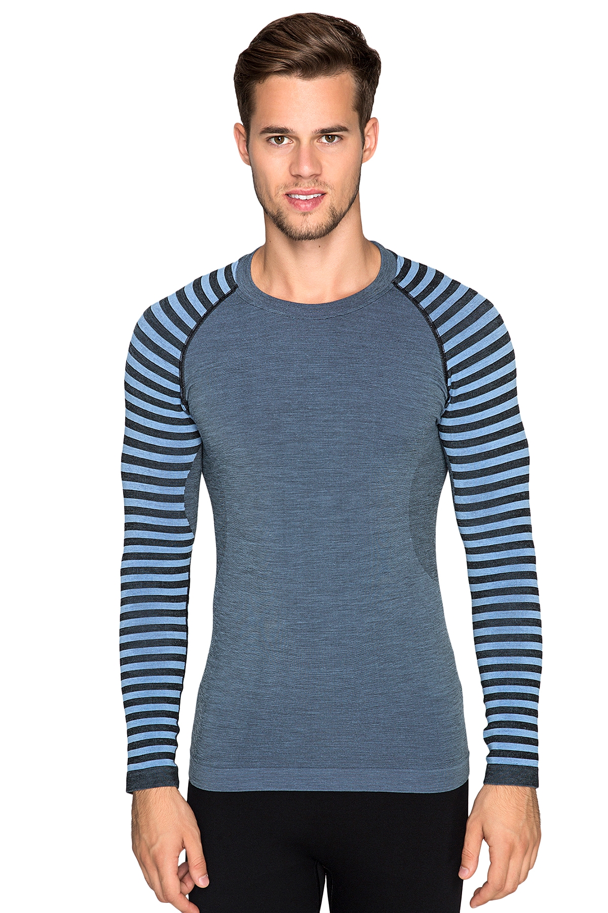 Ultimate Merıno Erkek Seamless Termal Sweatshirt MAVİ