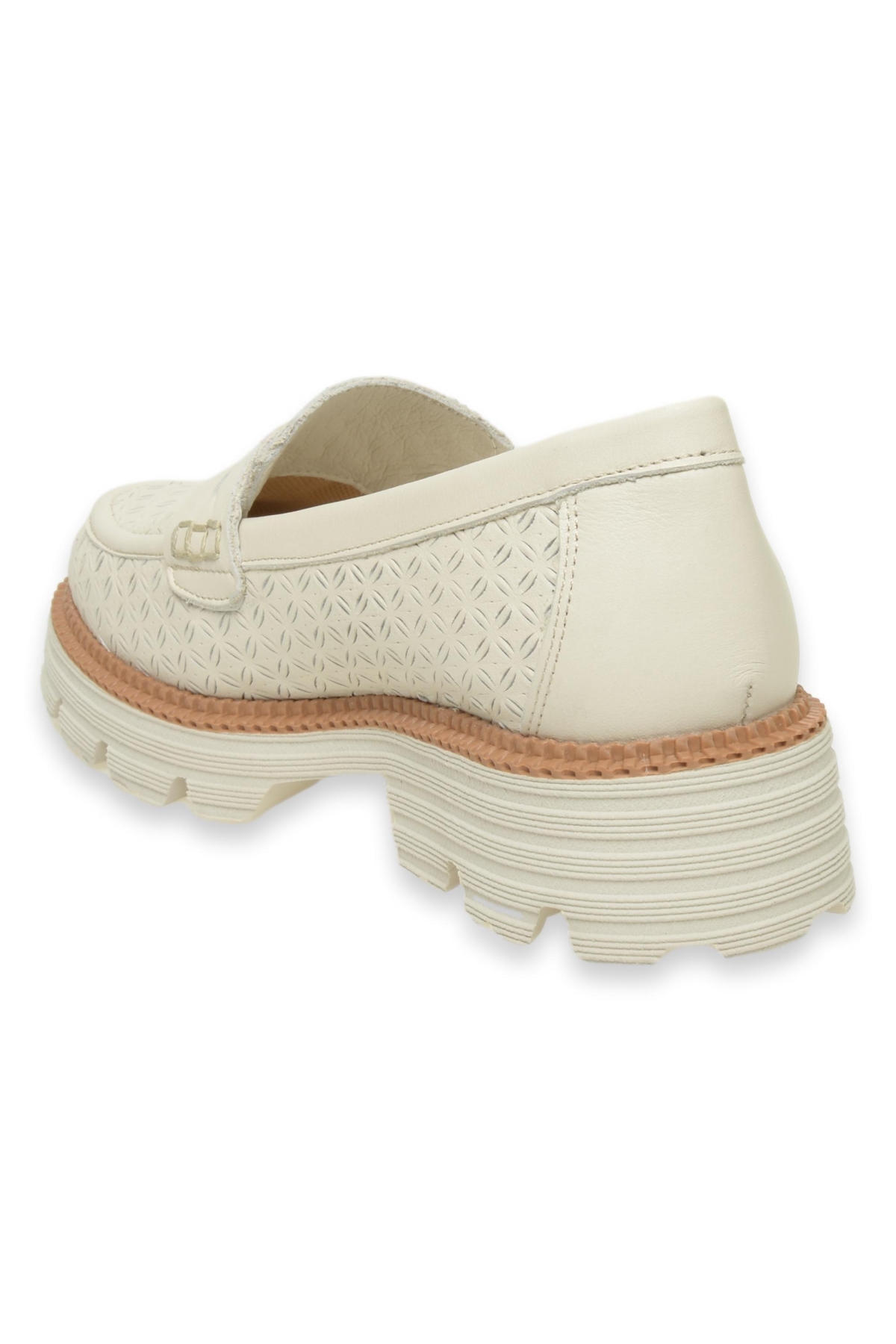 D24Ya-3190Z Günlük Kırık Beyaz Kadın Ayakkabı - Görsel 5