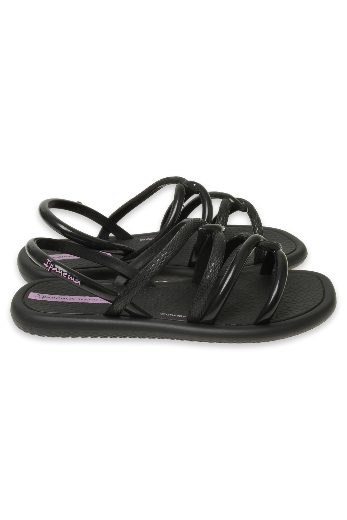 27136K Meu Sol Sandal Siyah-Lila Kız Çocuk Sandalet