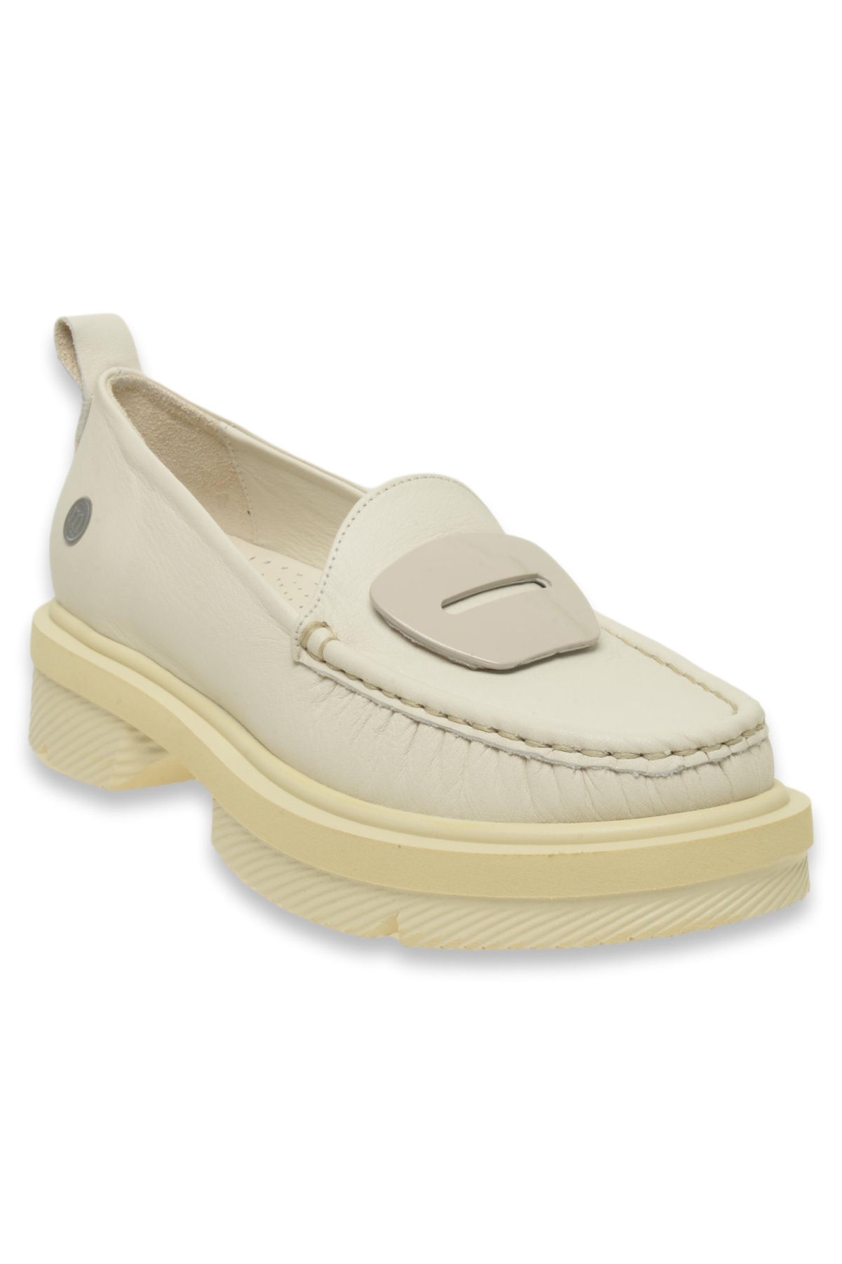 D24Ya-850Z Günlük Kırık Beyaz Kadın Ayakkabı - Görsel 3