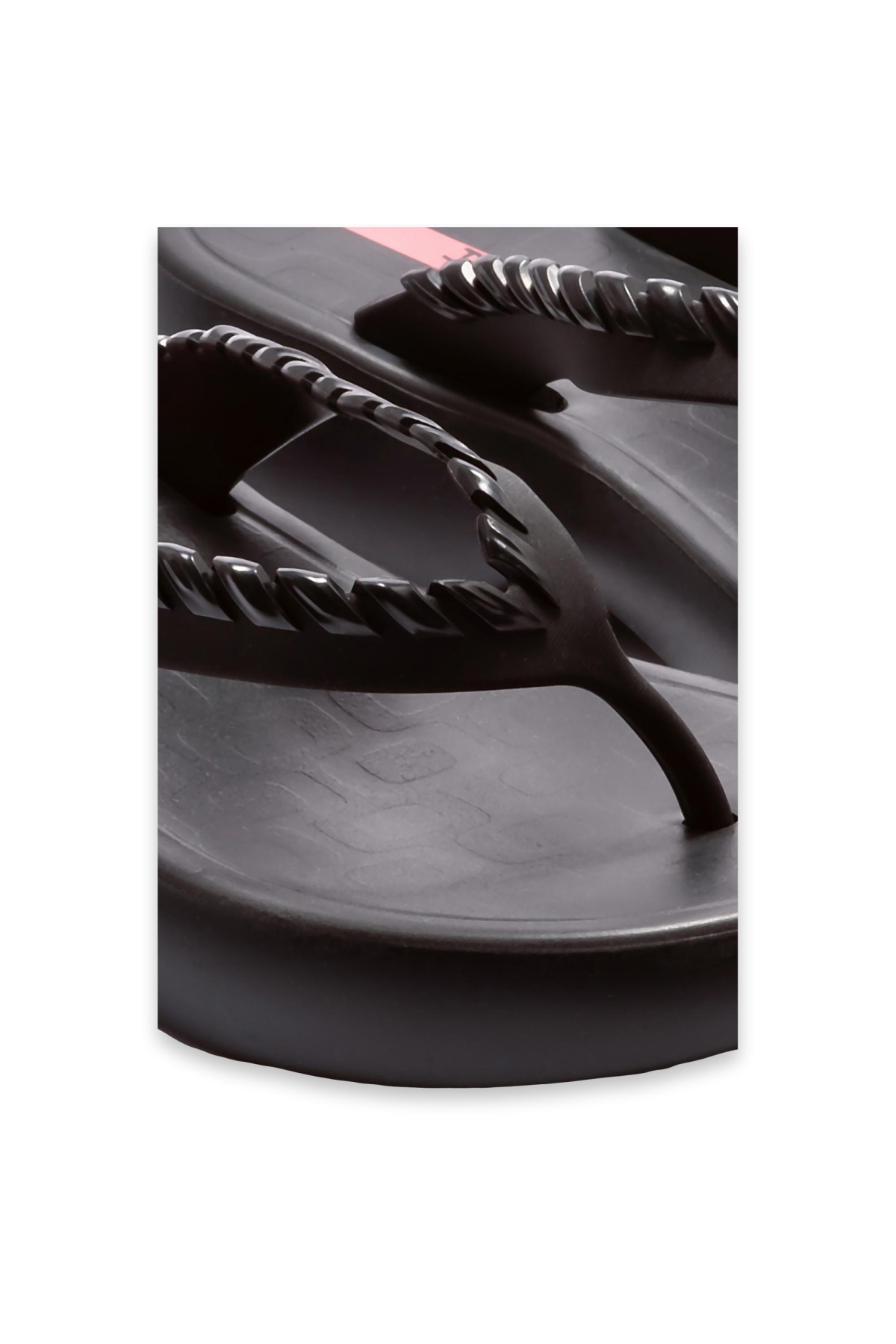 27079Z Verano Fem Parmak Arası Siyah Kadın Terlik - Görsel 5