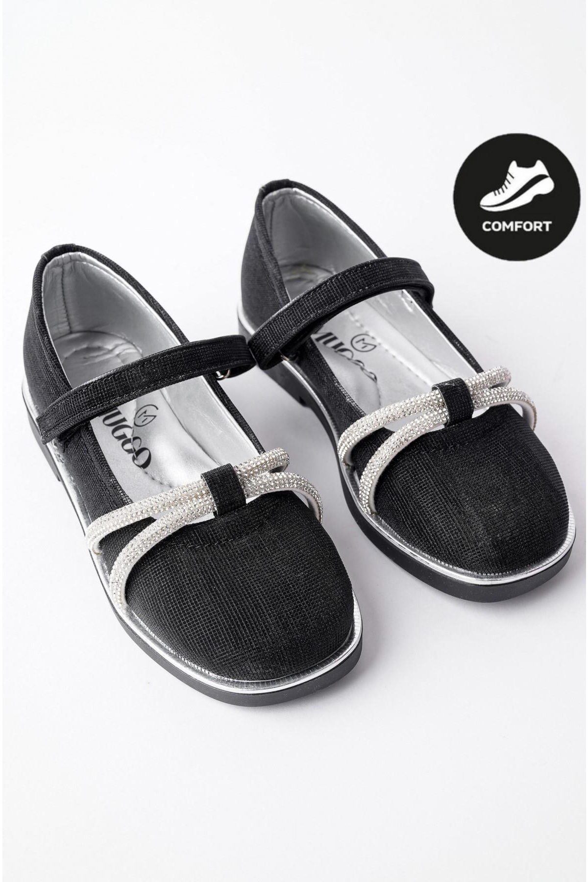 UNİCORN Garantili Günlük Ortopedik Hafif Taban Taşlı ve Cırtlı Kız Çocuk Babet - Görsel 3