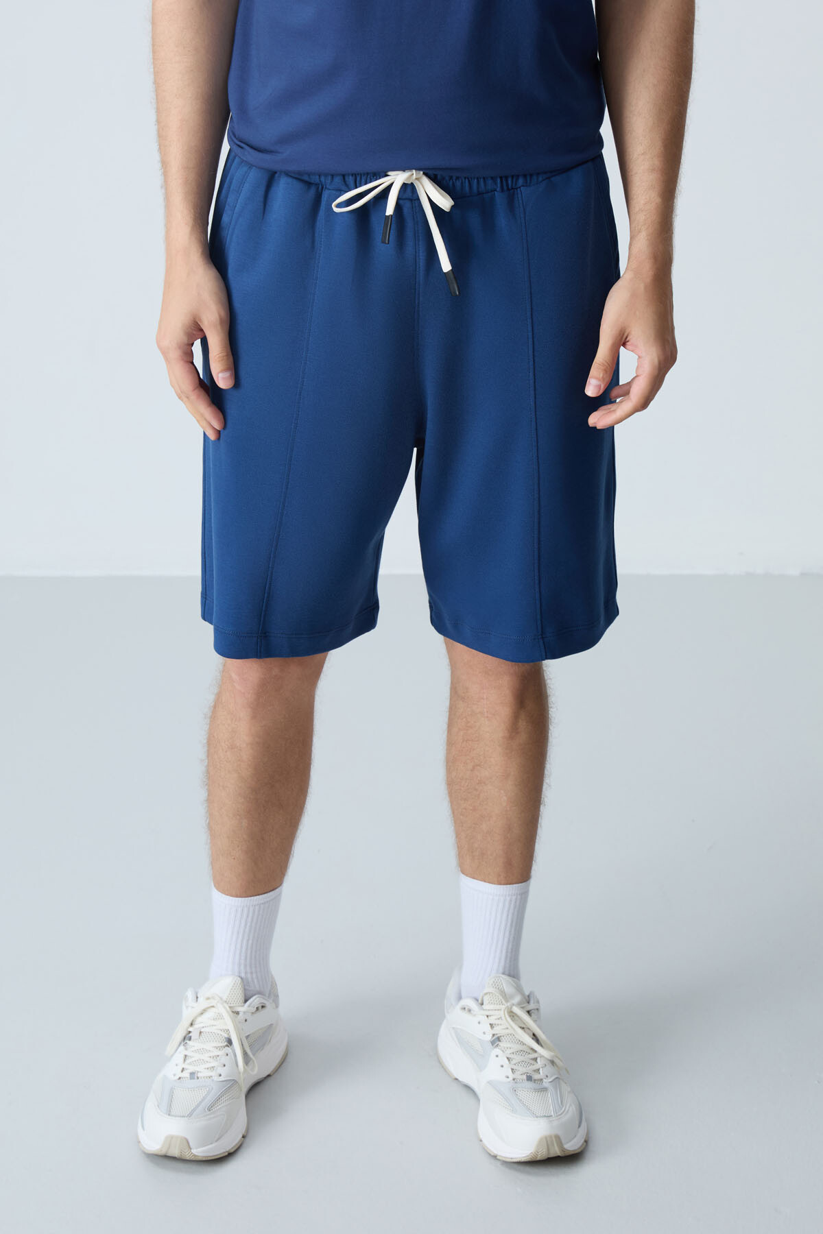 TOMMYLIFE Parlament Pamuklu Kalın Yumuşak Dokulu Standart Fit Basic Erkek Şort - 81277 — 5