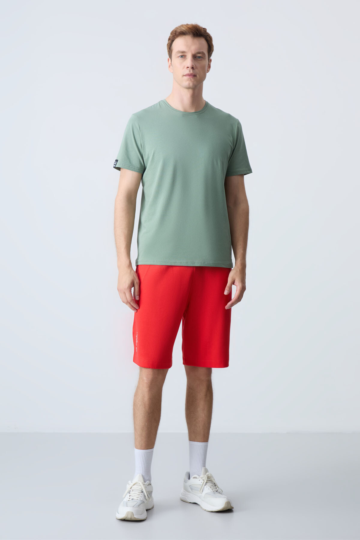 TOMMYLIFE Fiesta Pamuklu Kalın Yumuşak Dokulu Standart Fit Basic Erkek Şort - 81278 — 2