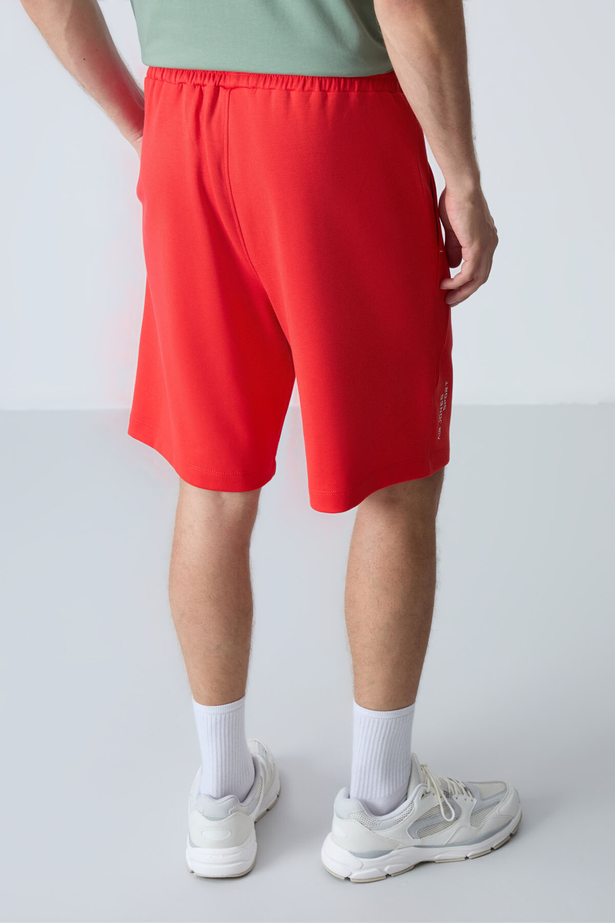 TOMMYLIFE Fiesta Pamuklu Kalın Yumuşak Dokulu Standart Fit Basic Erkek Şort - 81278 — 6