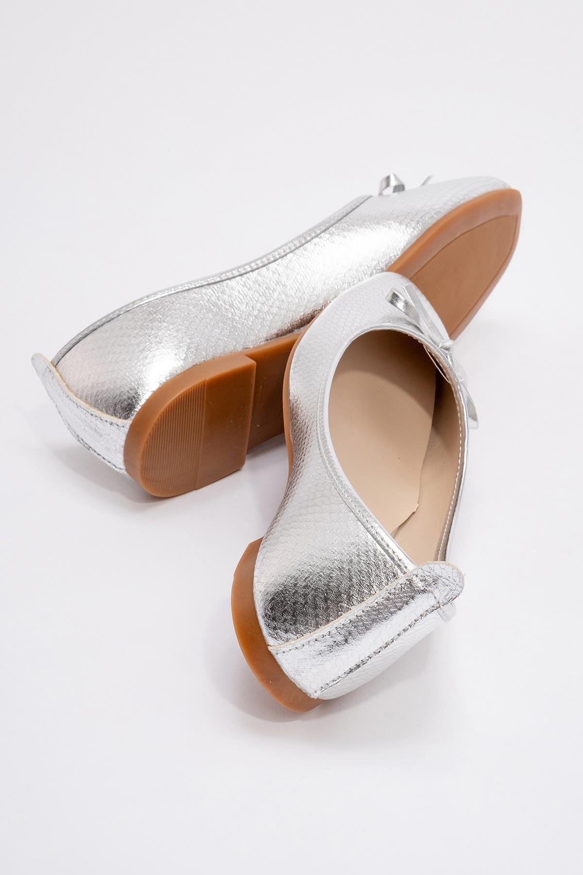 Kadın Küt Burunlu Babet GÜMÜŞ YILAN - Görsel 5