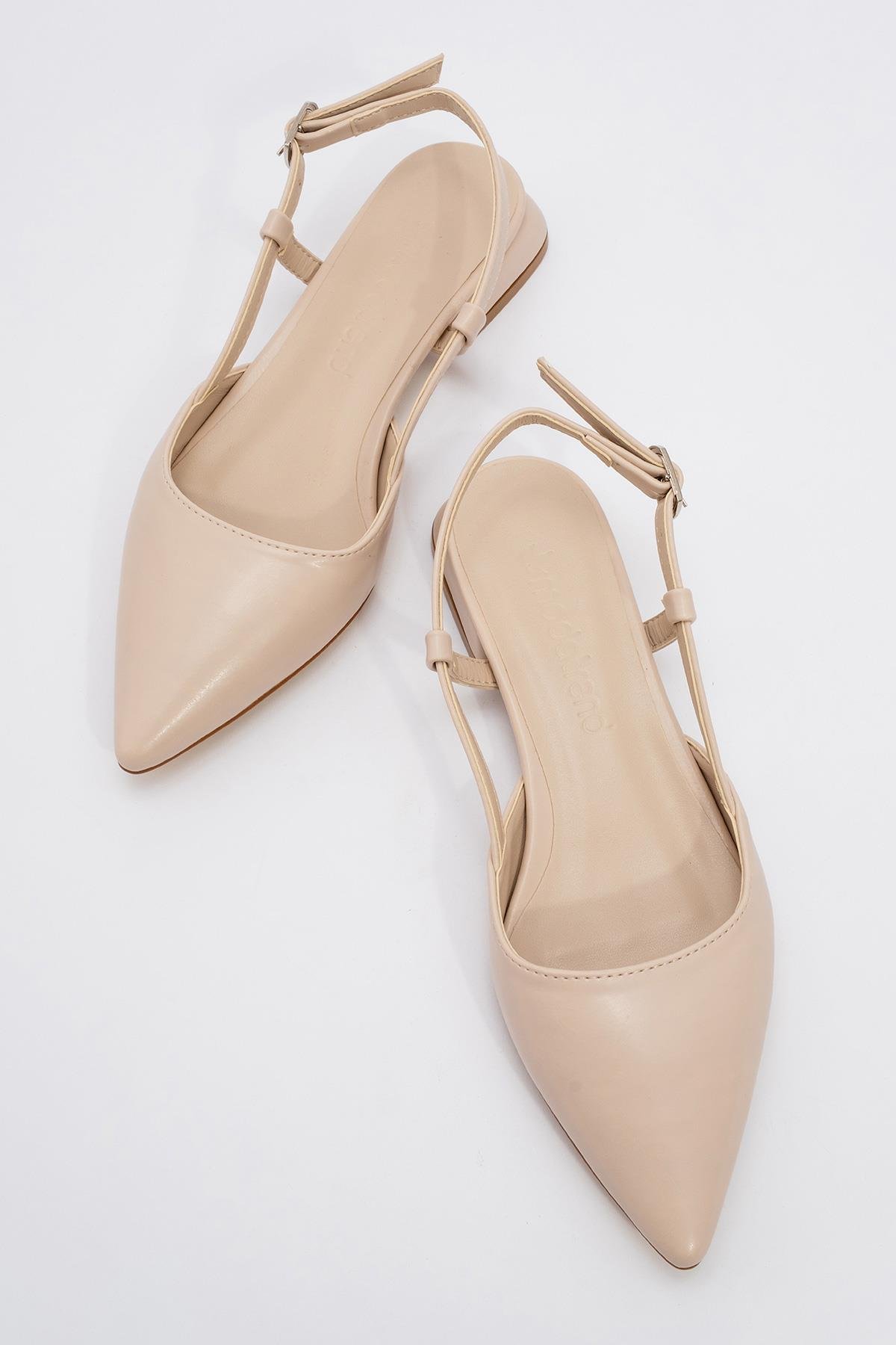 Kadın Düz Sandalet TEN CİLT - Görsel 6