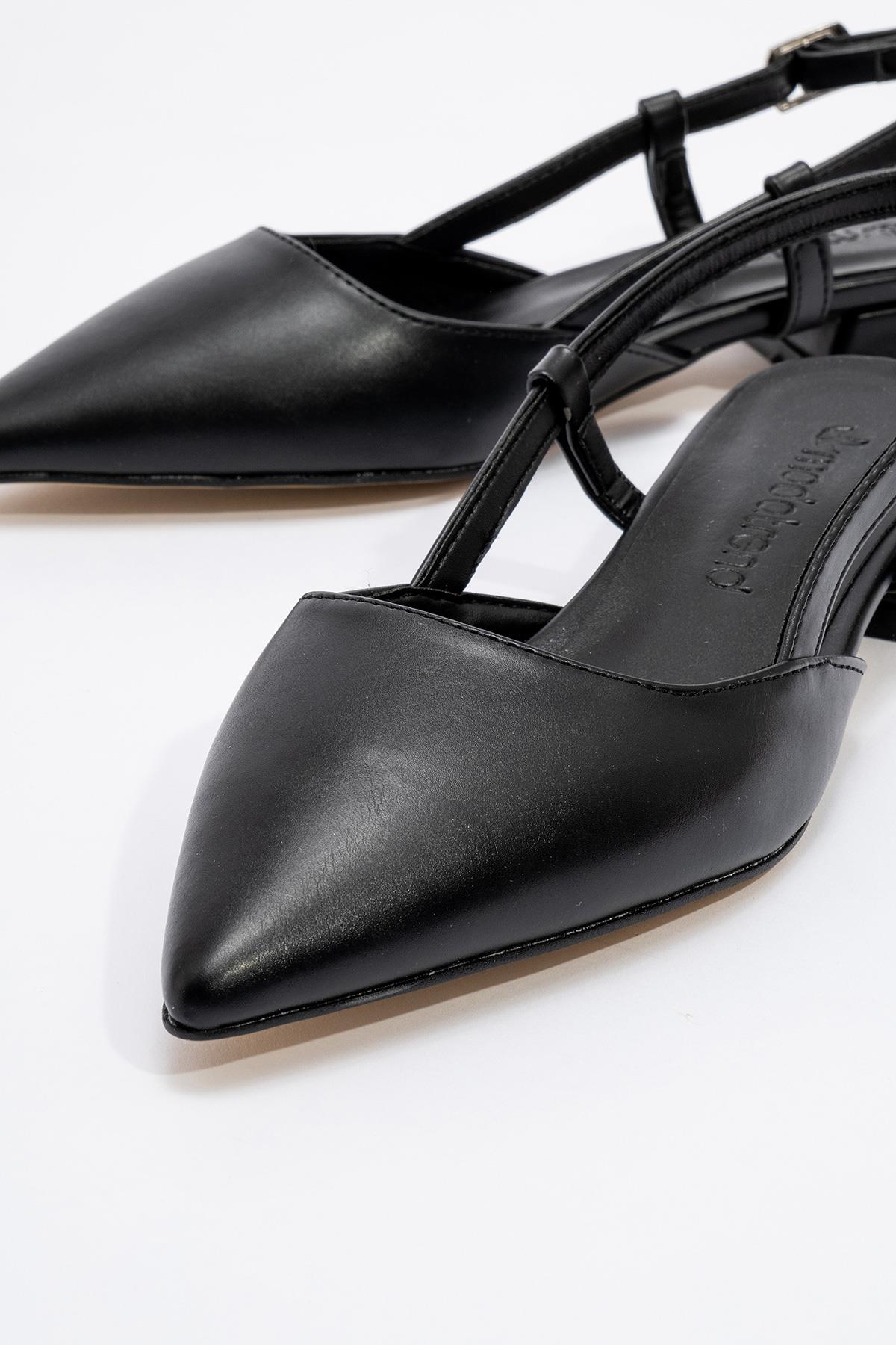 Kadın Düz Sandalet SİYAH CİLT - Görsel 4