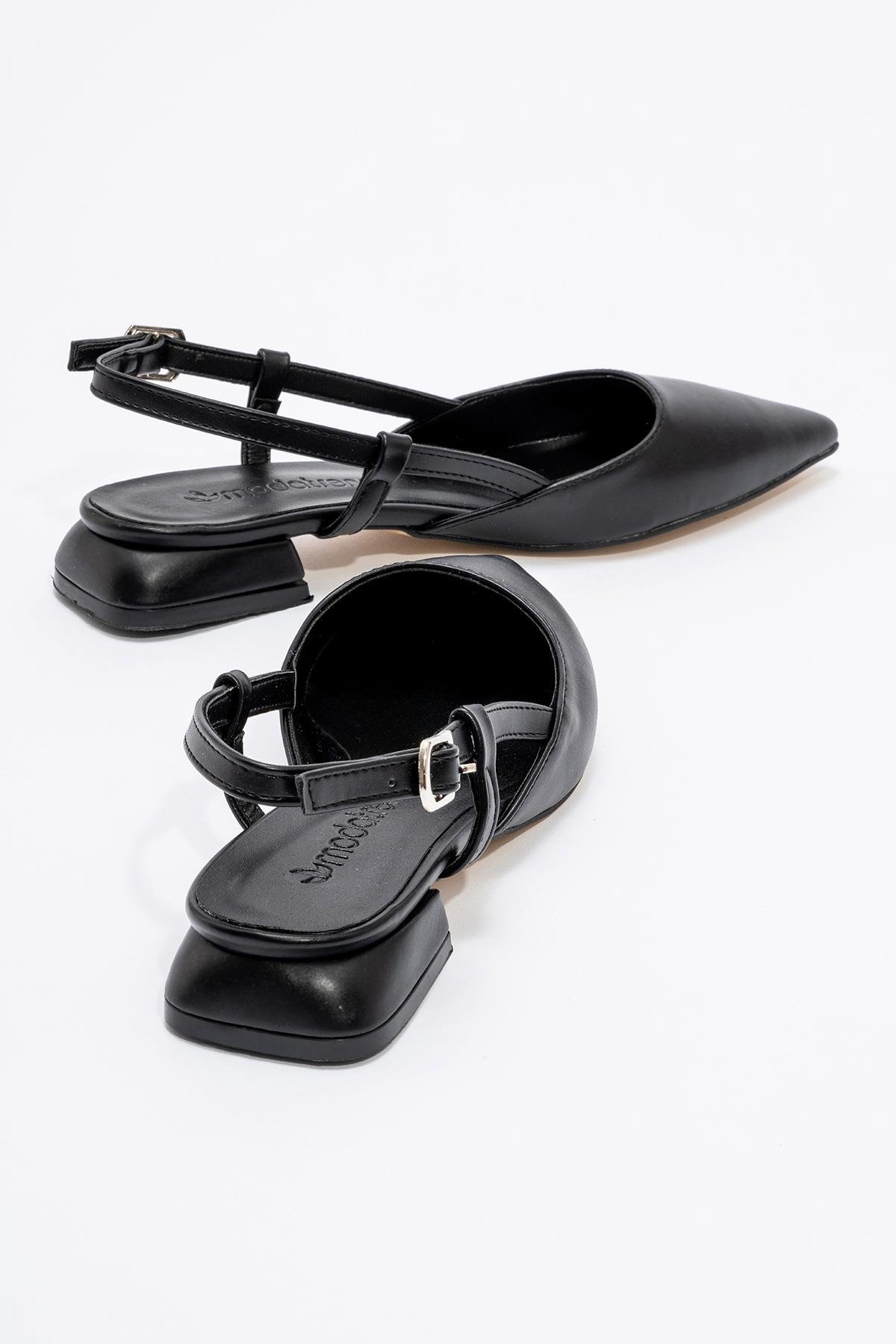 Kadın Düz Sandalet SİYAH CİLT - Görsel 5