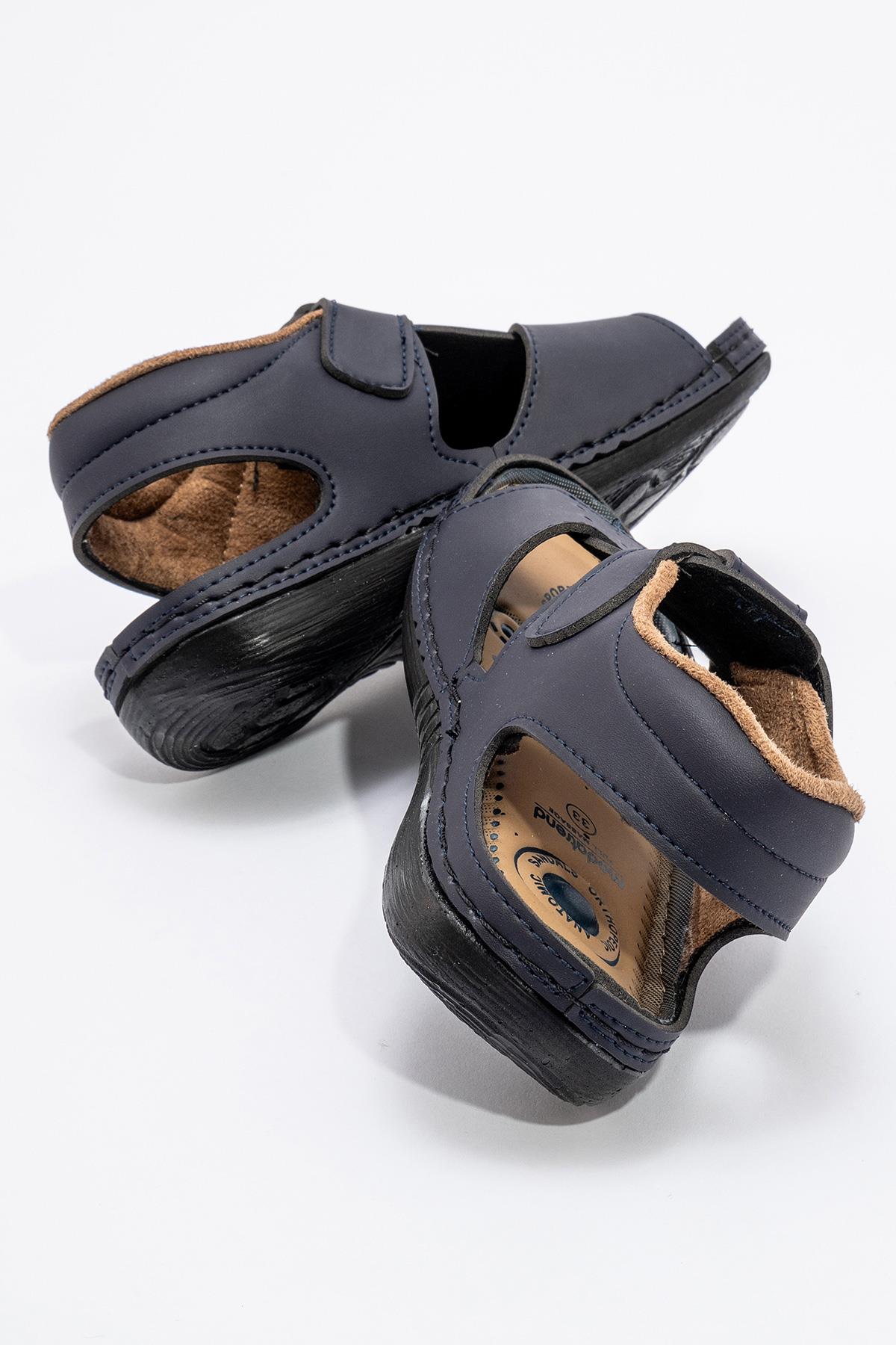 Çocuk Cırtlı Sandalet LACİVERT - Görsel 5