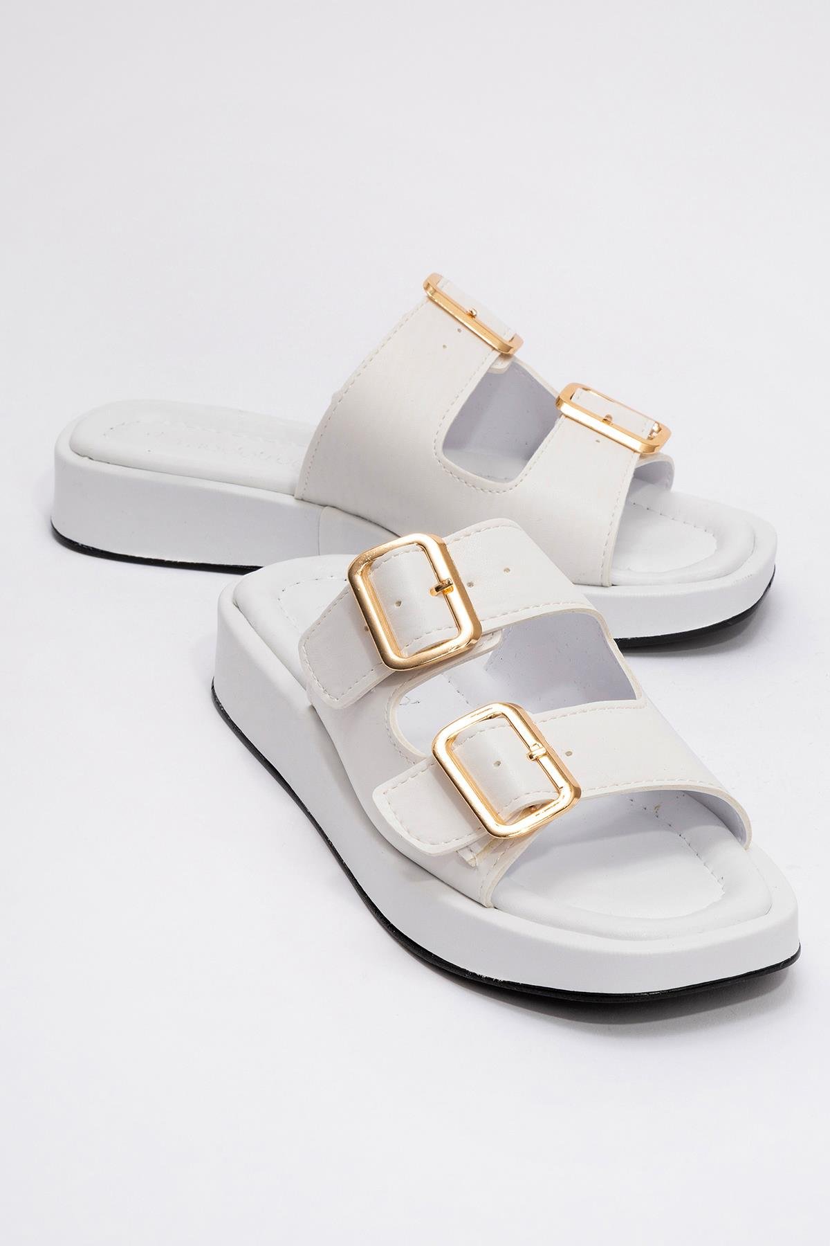 Kaydırmaz Taban Lastikli Kadın Bot BEYAZ - Görsel 2