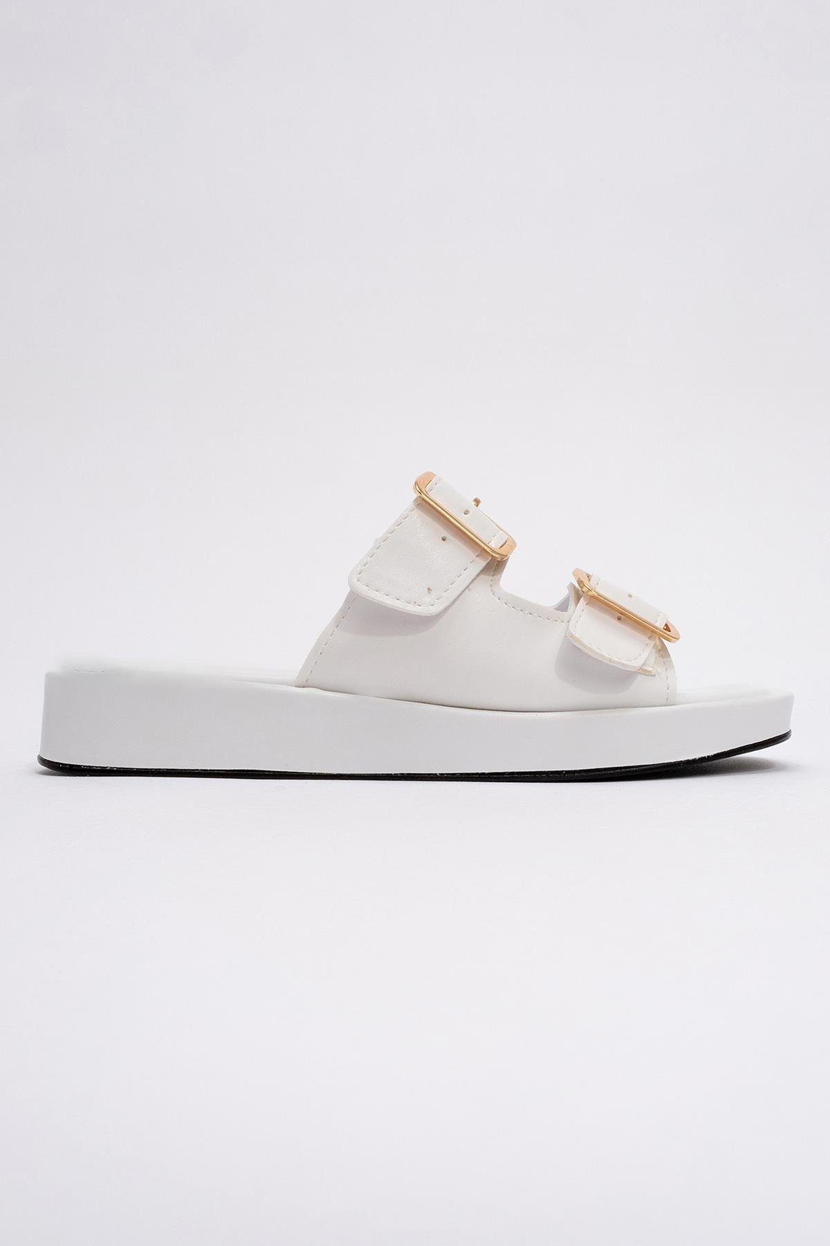 Kaydırmaz Taban Lastikli Kadın Bot BEYAZ - Görsel 3