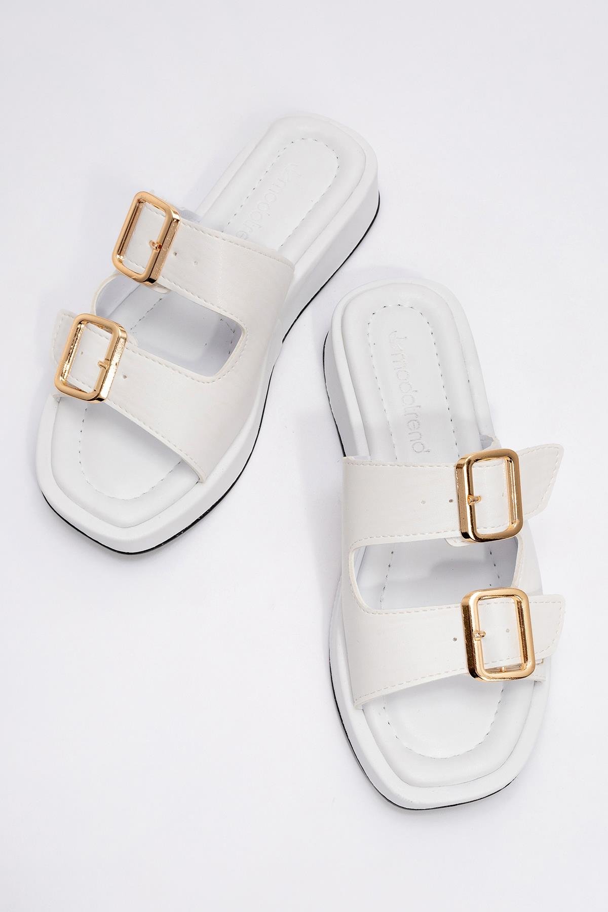 Kaydırmaz Taban Lastikli Kadın Bot BEYAZ - Görsel 6